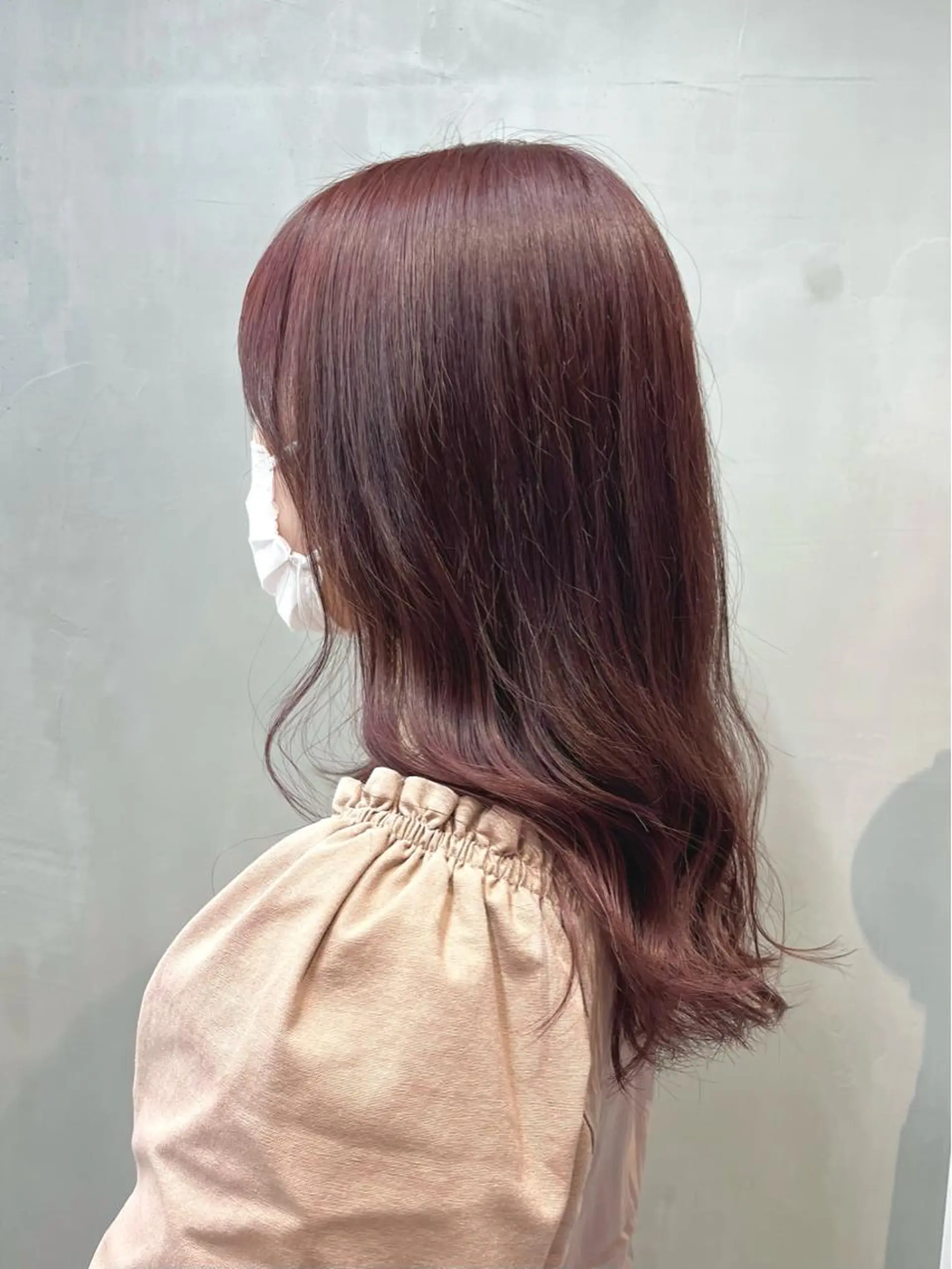 ロング カラー ブリーチ ブリーチなしカラー ピンクカラー charer eye salon所属・マブチ キサラのマツエク・マツパデザイン