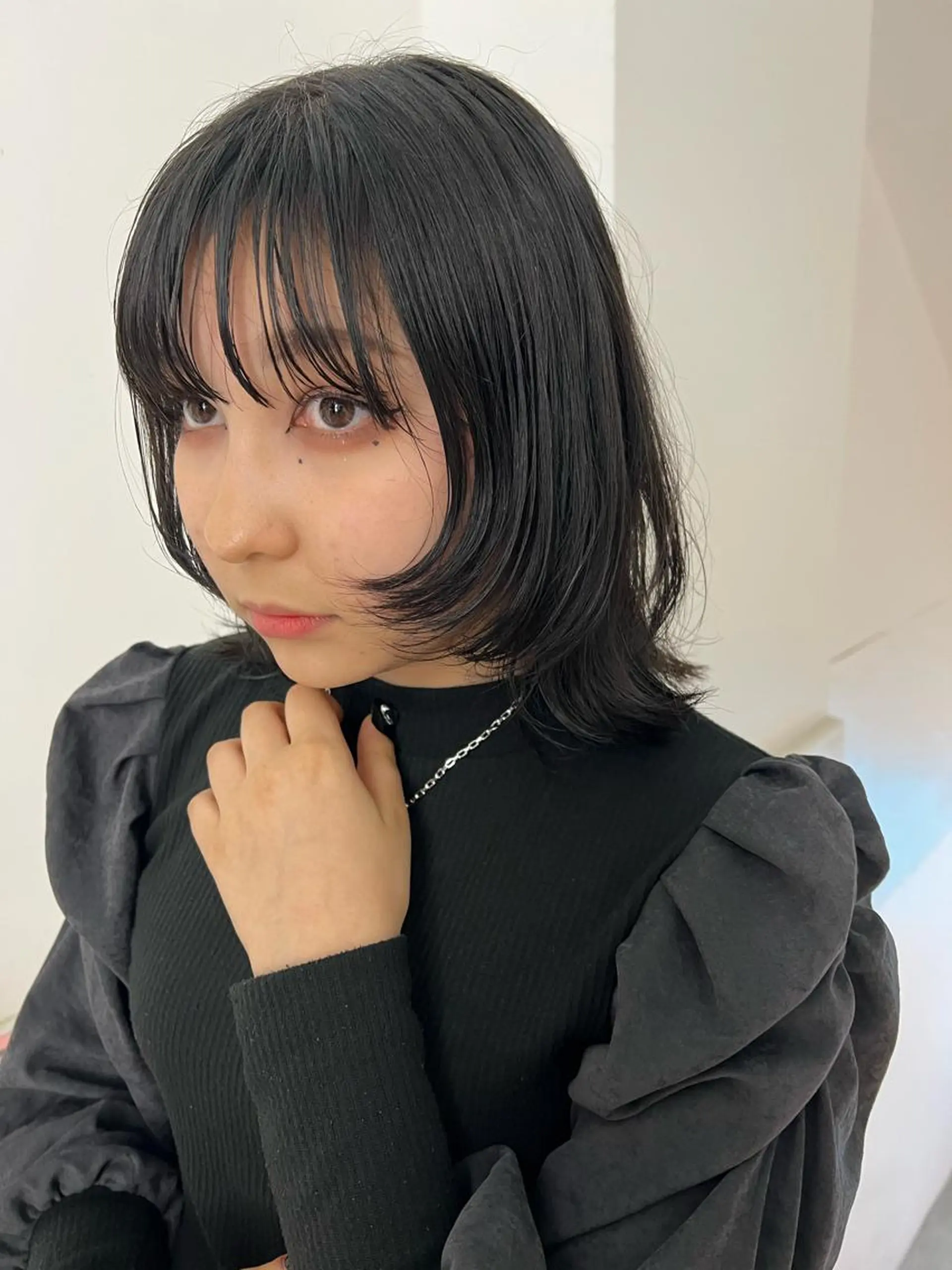 ミディアム カラー レイヤーカット 顔周りカット/透明感 カラー✂️MEIのヘアスタイル