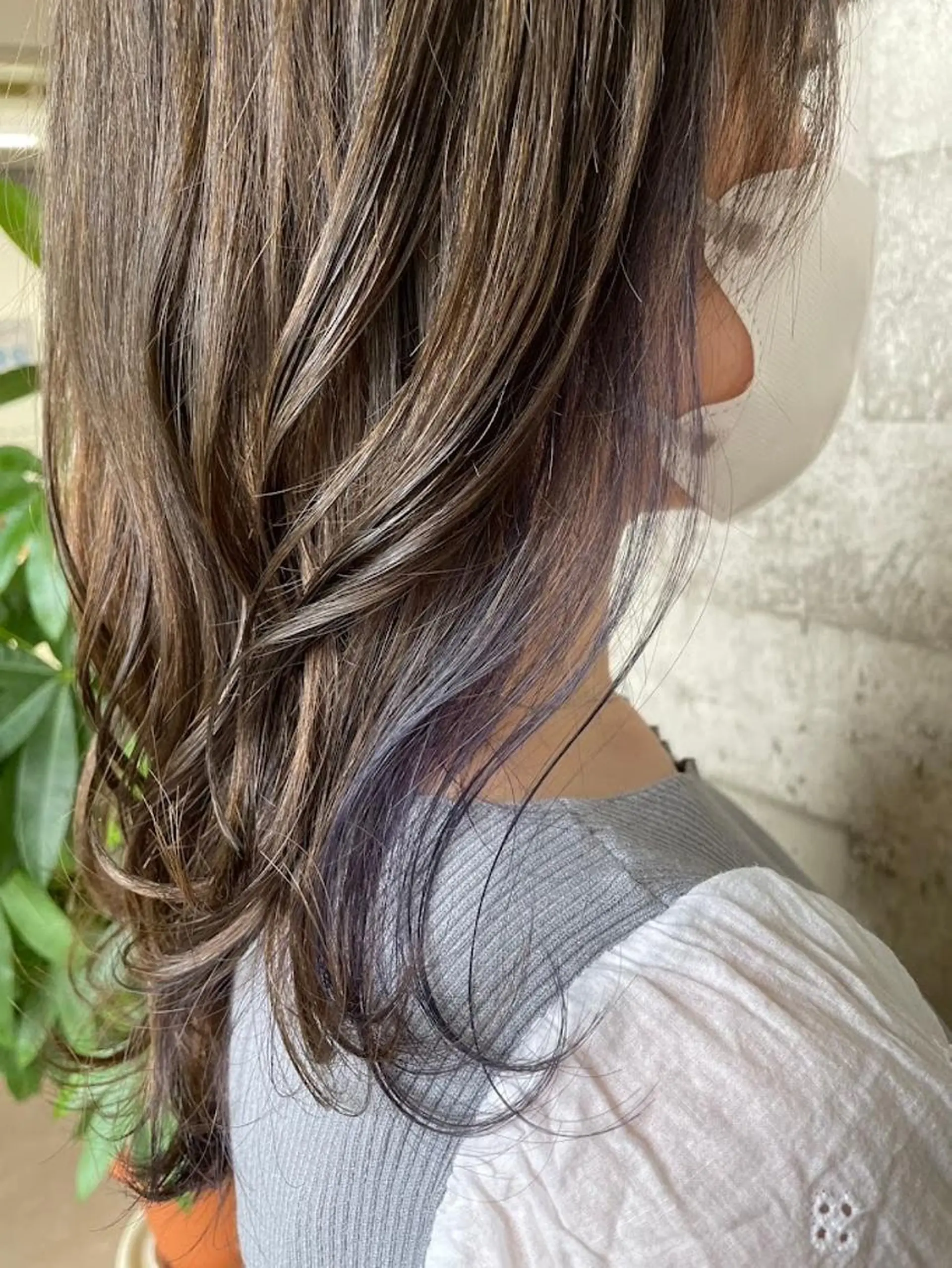 セミロング カラー ヘアカラー 北島 遥香🫧インナ ー /ベージュカラーのヘアスタイル