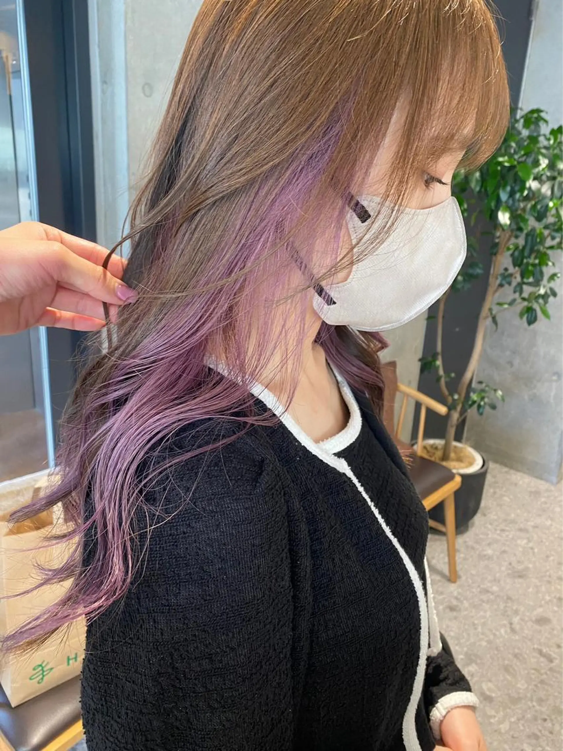 セミロング ︎🤎W color MIYU‎🤎のヘアスタイル