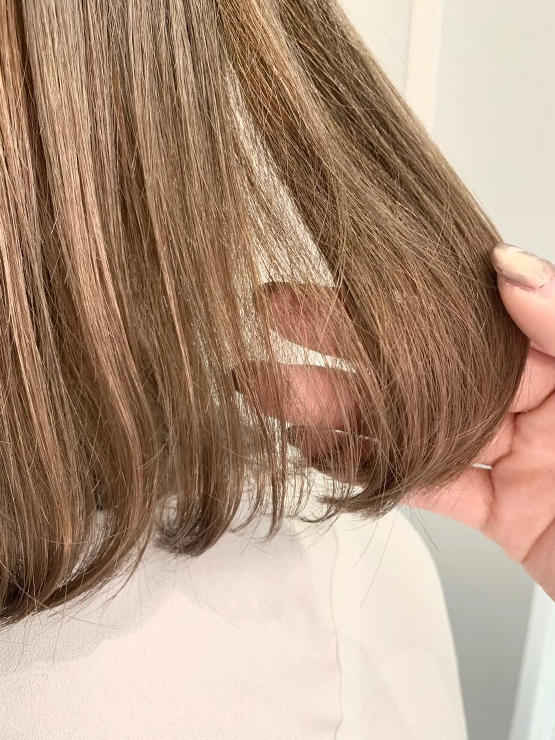 セミロング カラー ベージュカラー ヘアカラー トリートメント 🦖鶴岡香純🦖 産休中のヘアスタイル