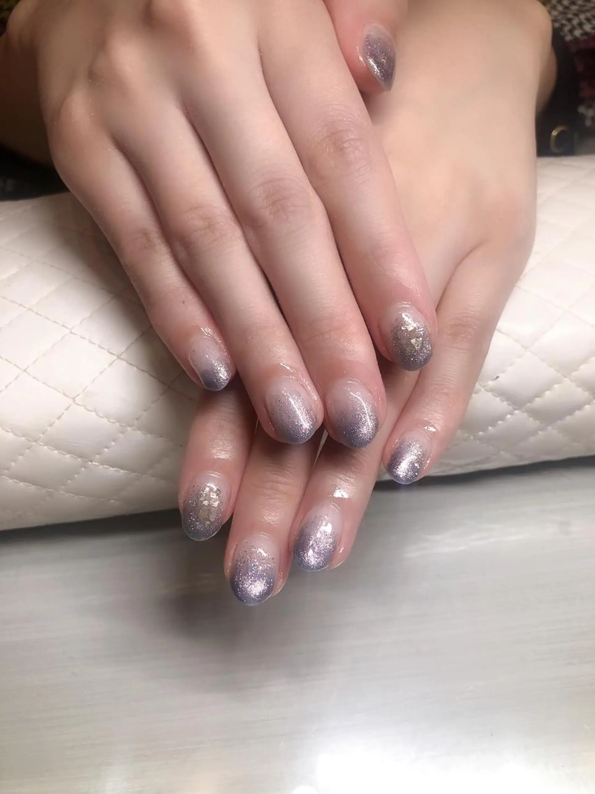 ネイル グラデーション ラメ(グリッター) ラメグラデーション GEM所属・Gem  the beauty玲衣のネイルデザイン