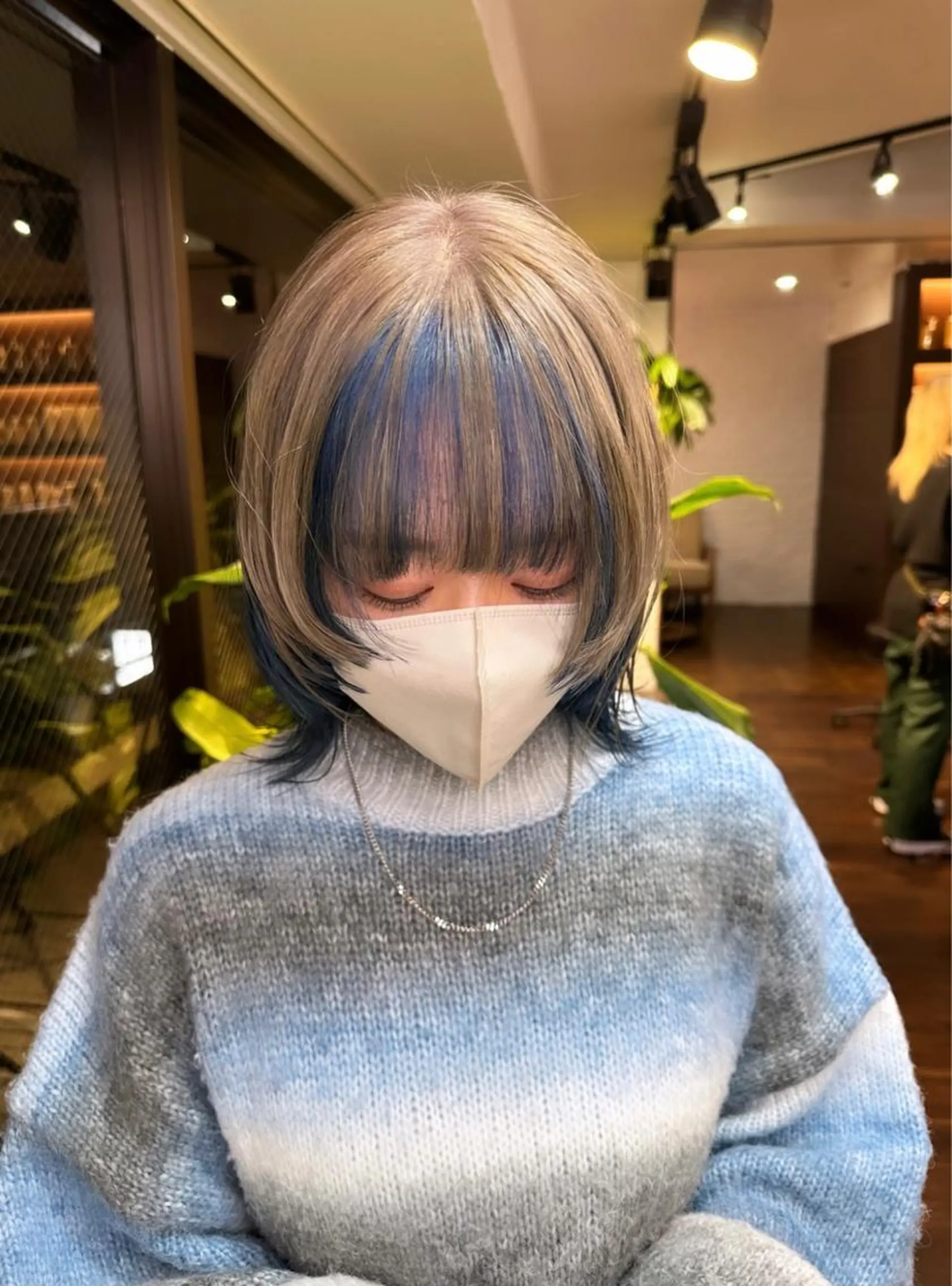 ミディアム 韓国風カラー 髪質改善 韓国風ヘア レイヤーカット トリートメント カット ヘアカラー トリートメント ワンホンヘア ケラチン/Kaitoのヘアスタイル