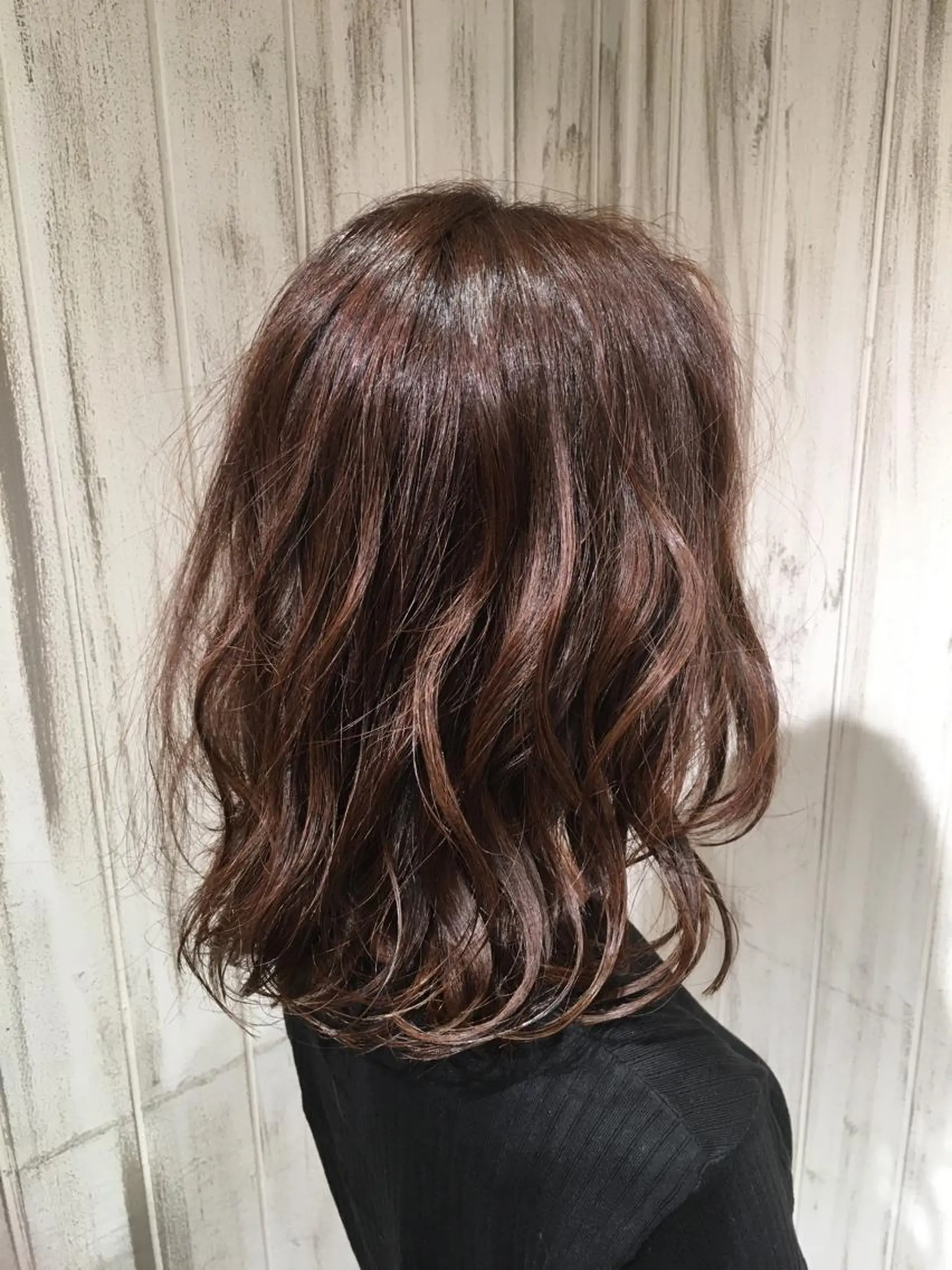 セミロング アッシュ 永井大樹✨ 透明感カラー✨のヘアスタイル