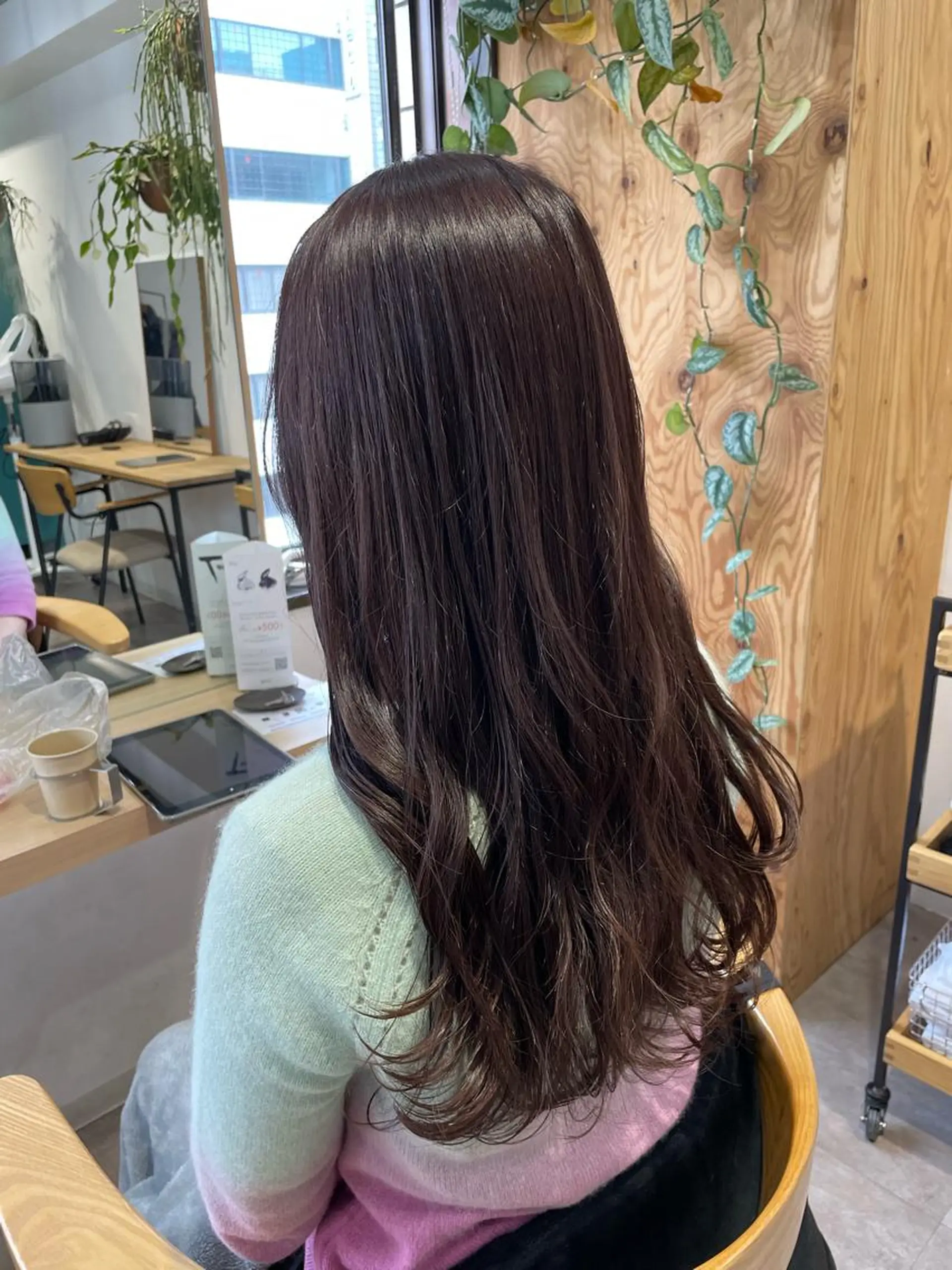 ロング カラー パープルカラー カット ヘアカラー トリートメント AMANE🌼 ハヤシサオリのヘアスタイル