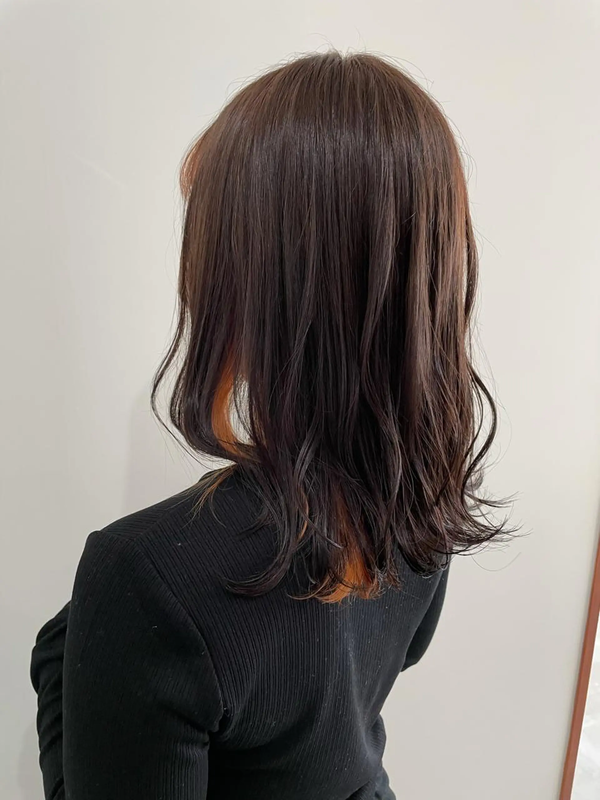 ミディアム カラー 🤍似合わせパーマ 奥田沙耶🫧のヘアスタイル