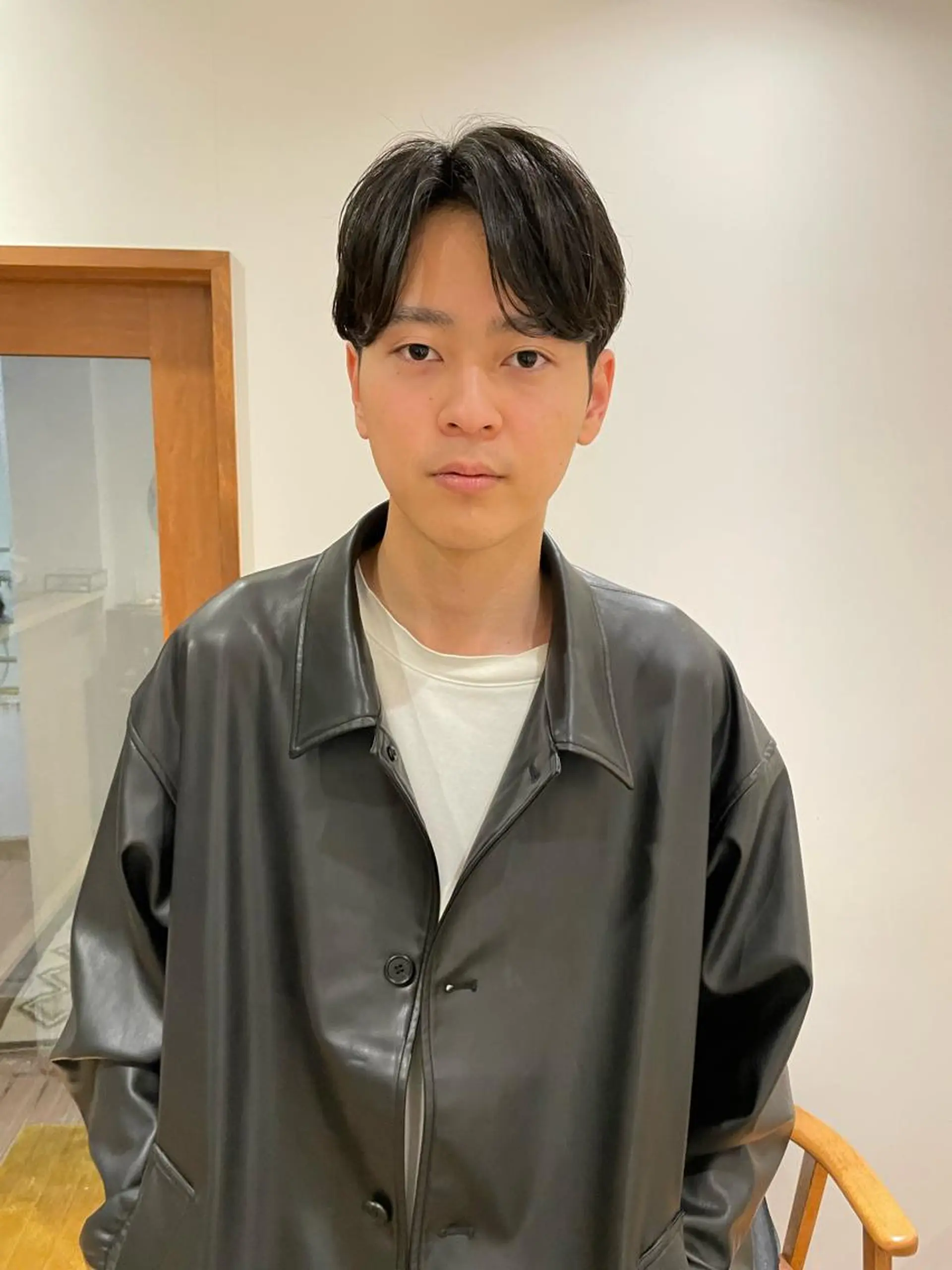 ショート メンズ 小顔レイヤー×コンパ クトボブ/林隆平のヘアスタイル