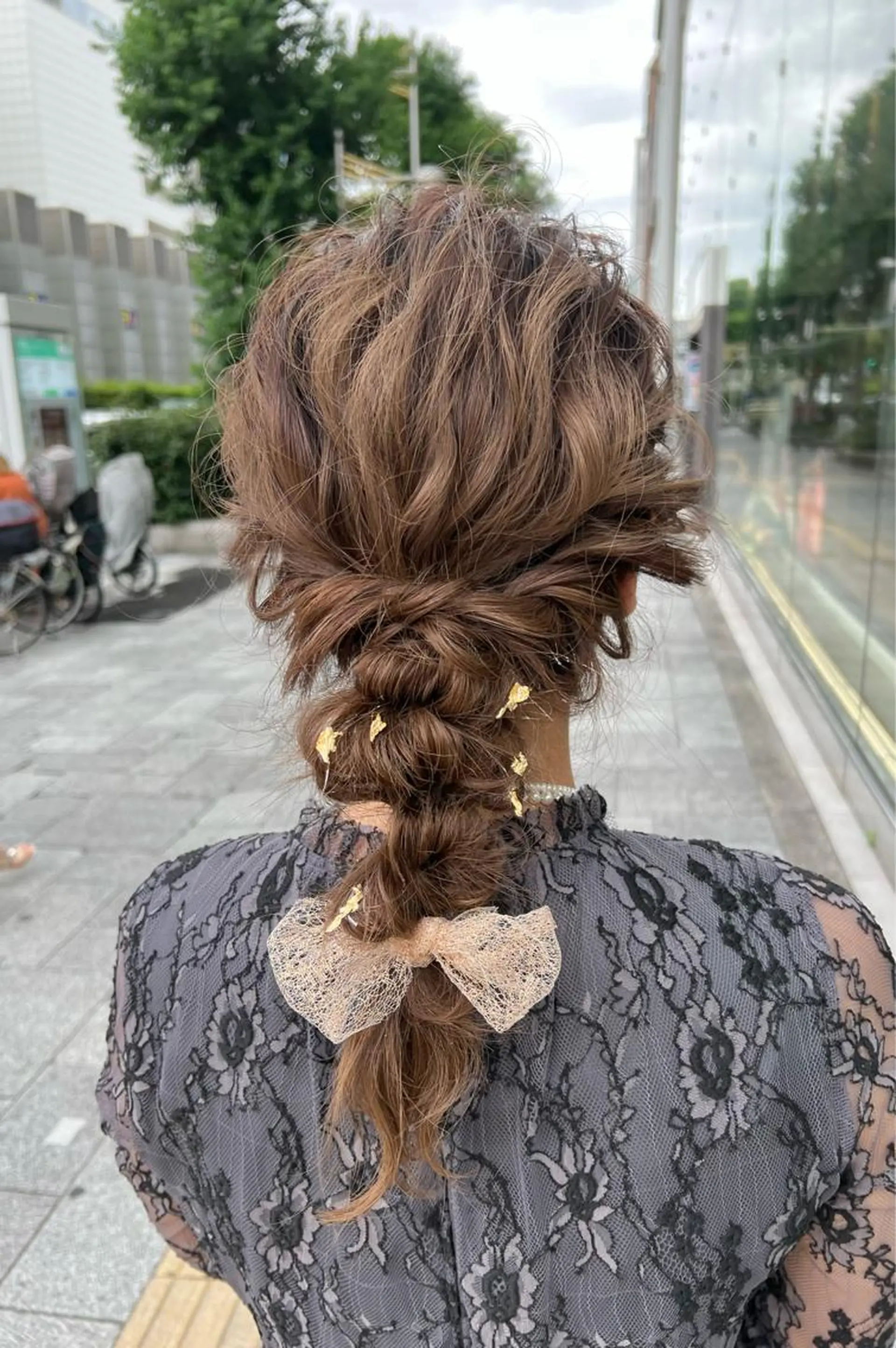 セミロング ヘアアレンジ le'a所属・谷町/Le'a /竹原しおなのヘアスタイル