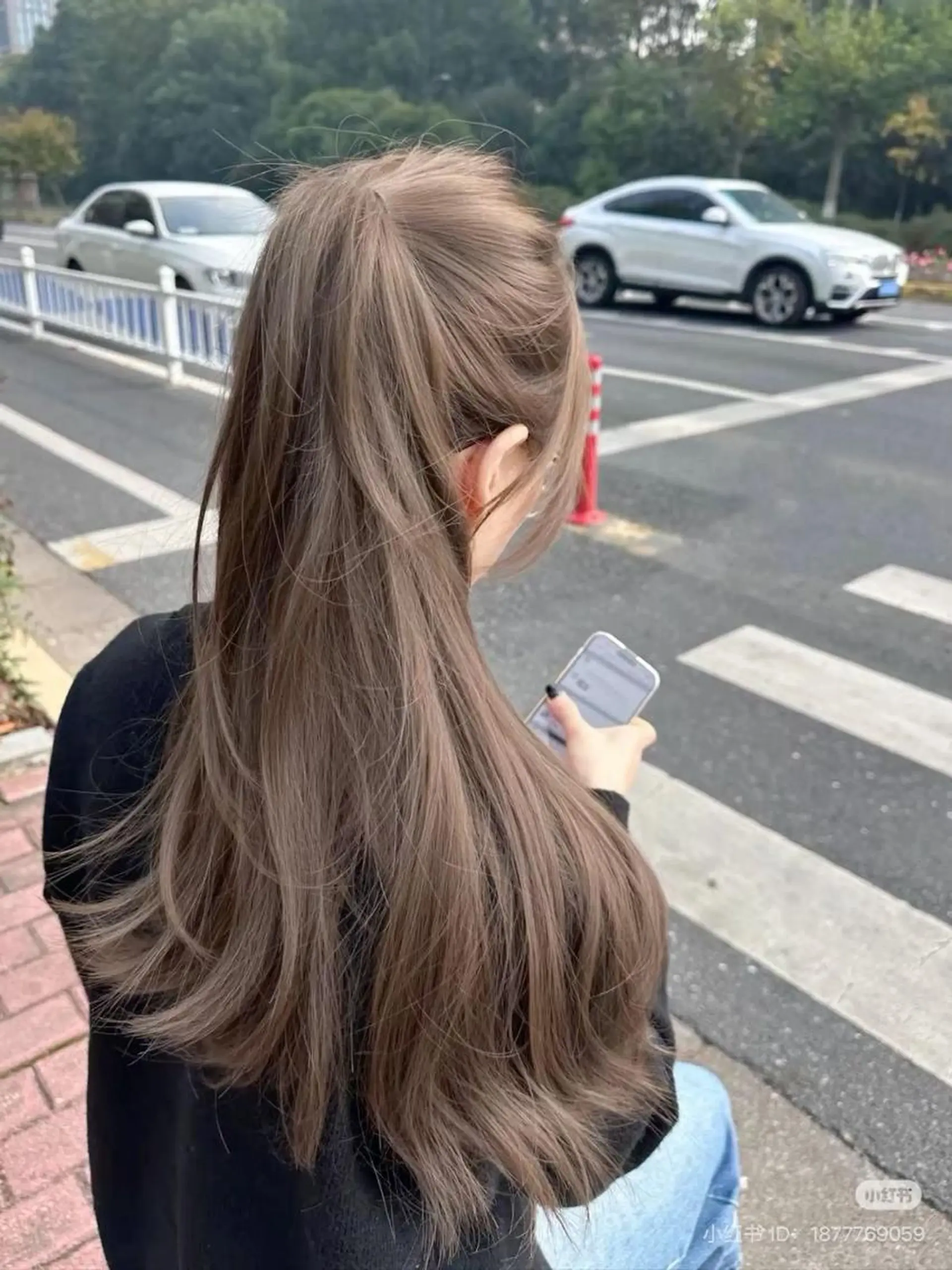 カラー 透明感☘️赤み消し カラー☘️横浜美容室のヘアスタイル