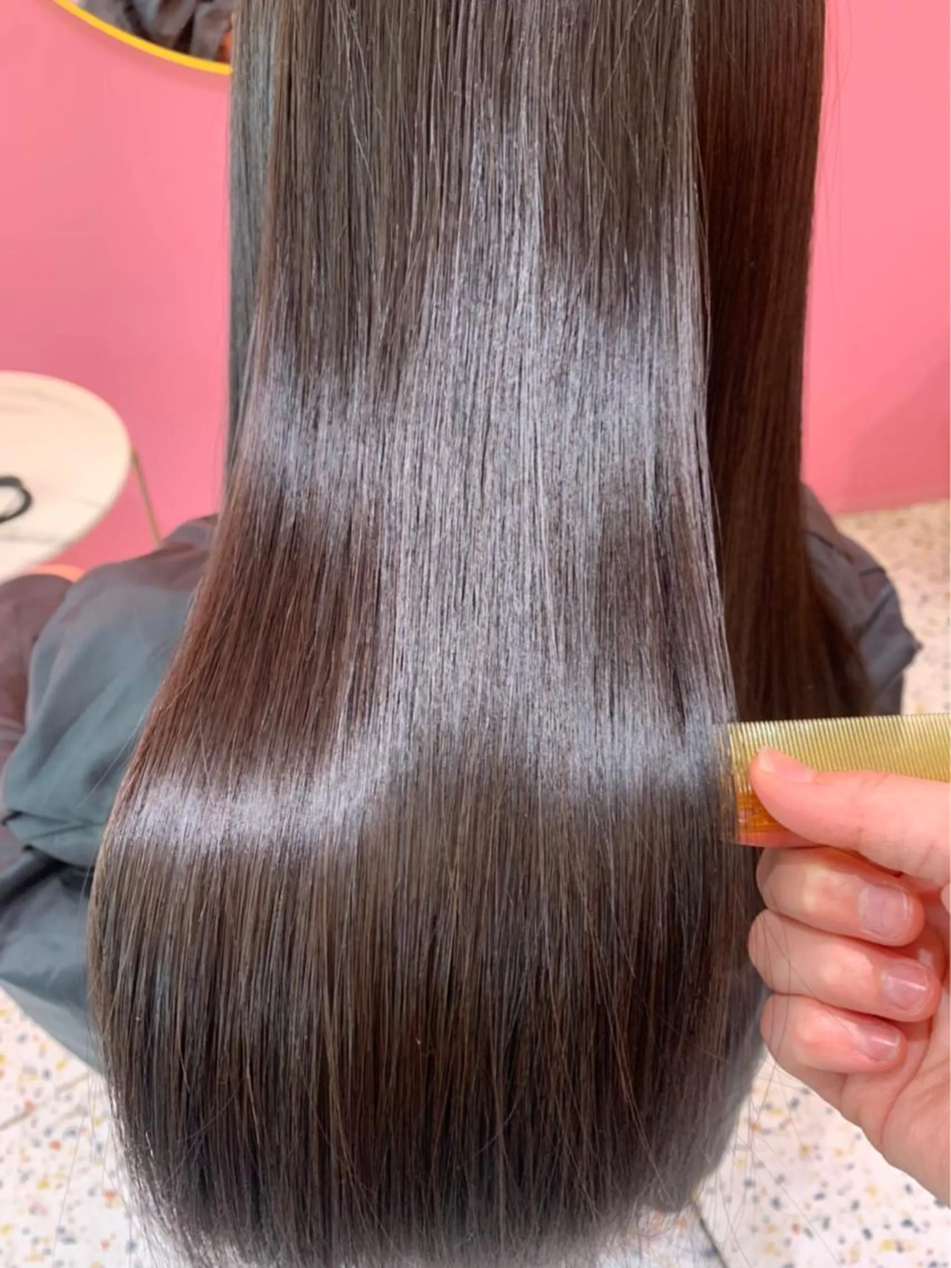 セミロング 縮毛矯正 トリートメント MORE所属・MORE栄 野田航生のヘアスタイル