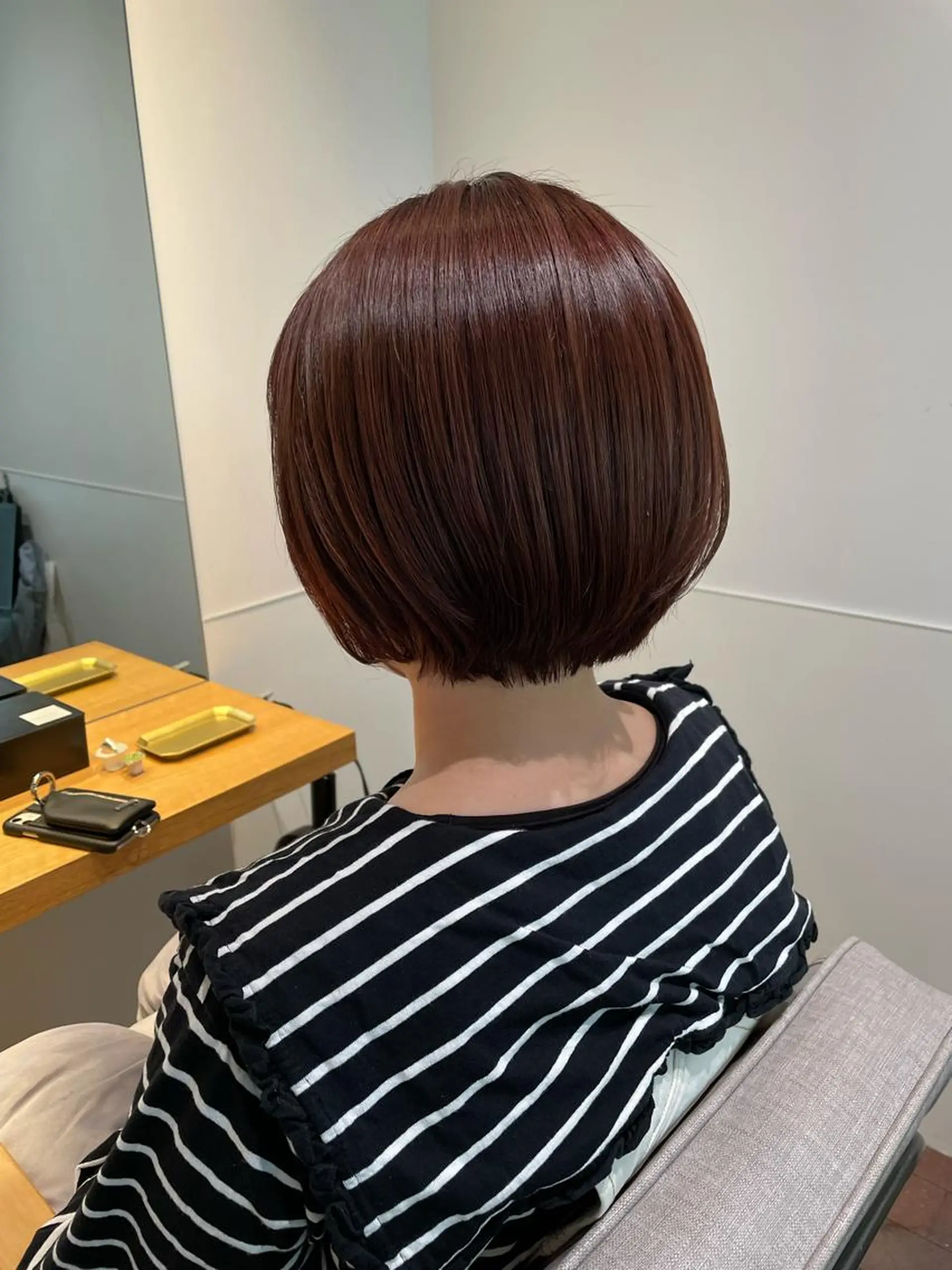 ショート カラー カット ヘアカラー トリートメント gotoday　shaire　saron所属・miu. ボブ/透け感カラーのヘアスタイル