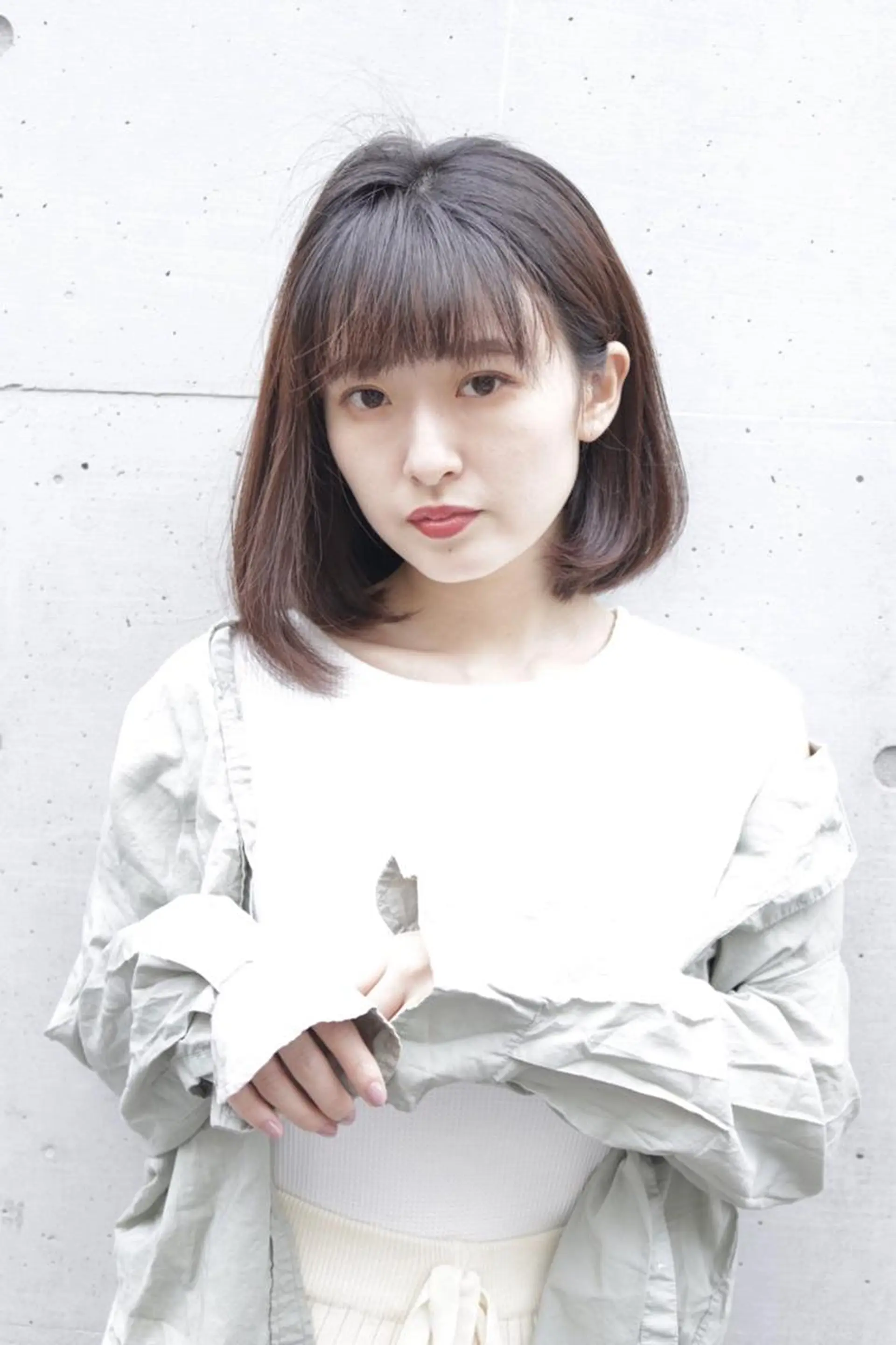 ミディアム カラー パーマ ヘアアレンジ 結婚式・ブライダル ミディアムパーマ ボブ くせ毛 外国人風カラー カット パーマ 増子 幹樹のヘアスタイル