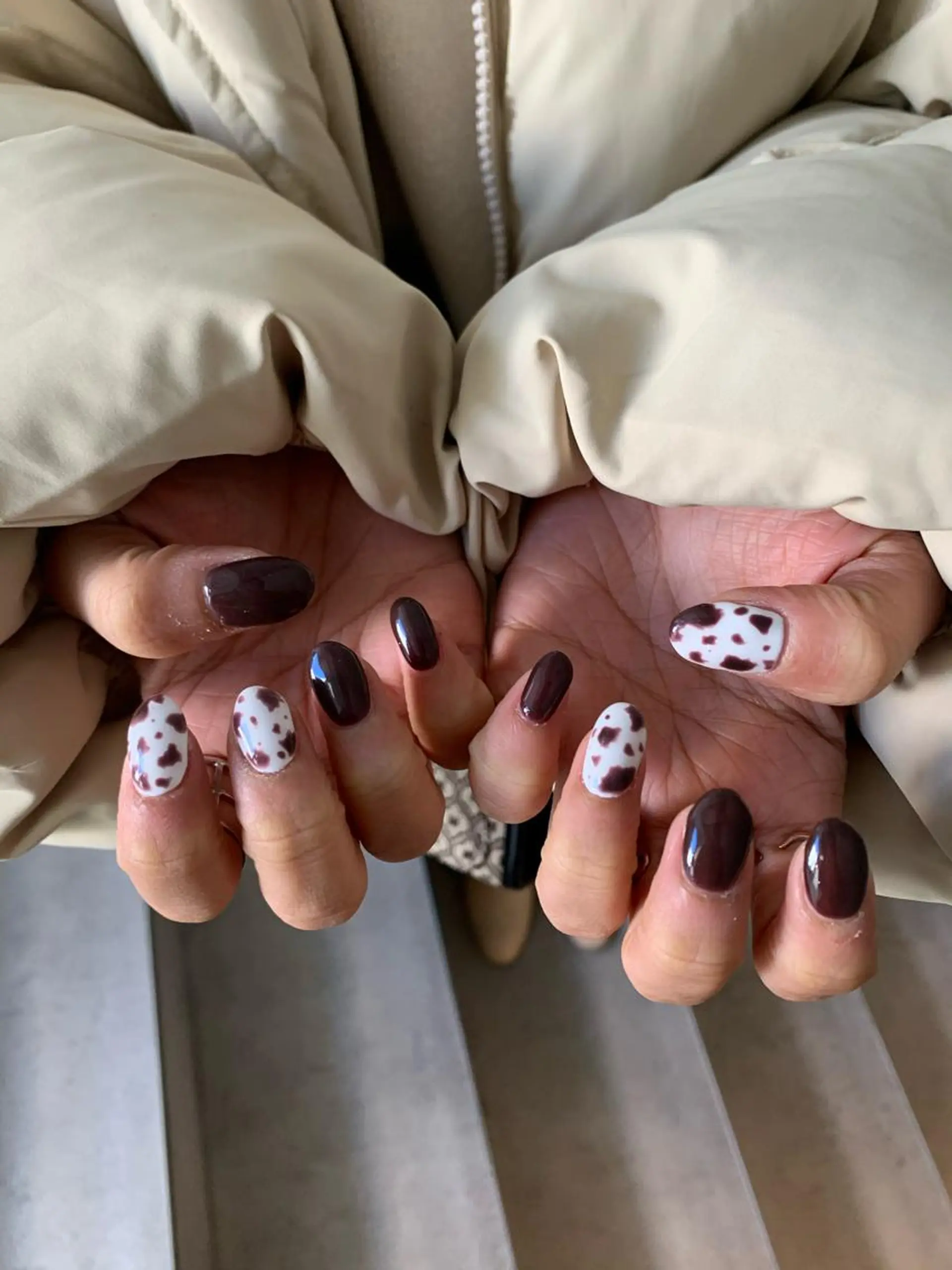 ネイル ブラウン 【韓国ヘア・ネイル】 HINATA🍒のネイルデザイン