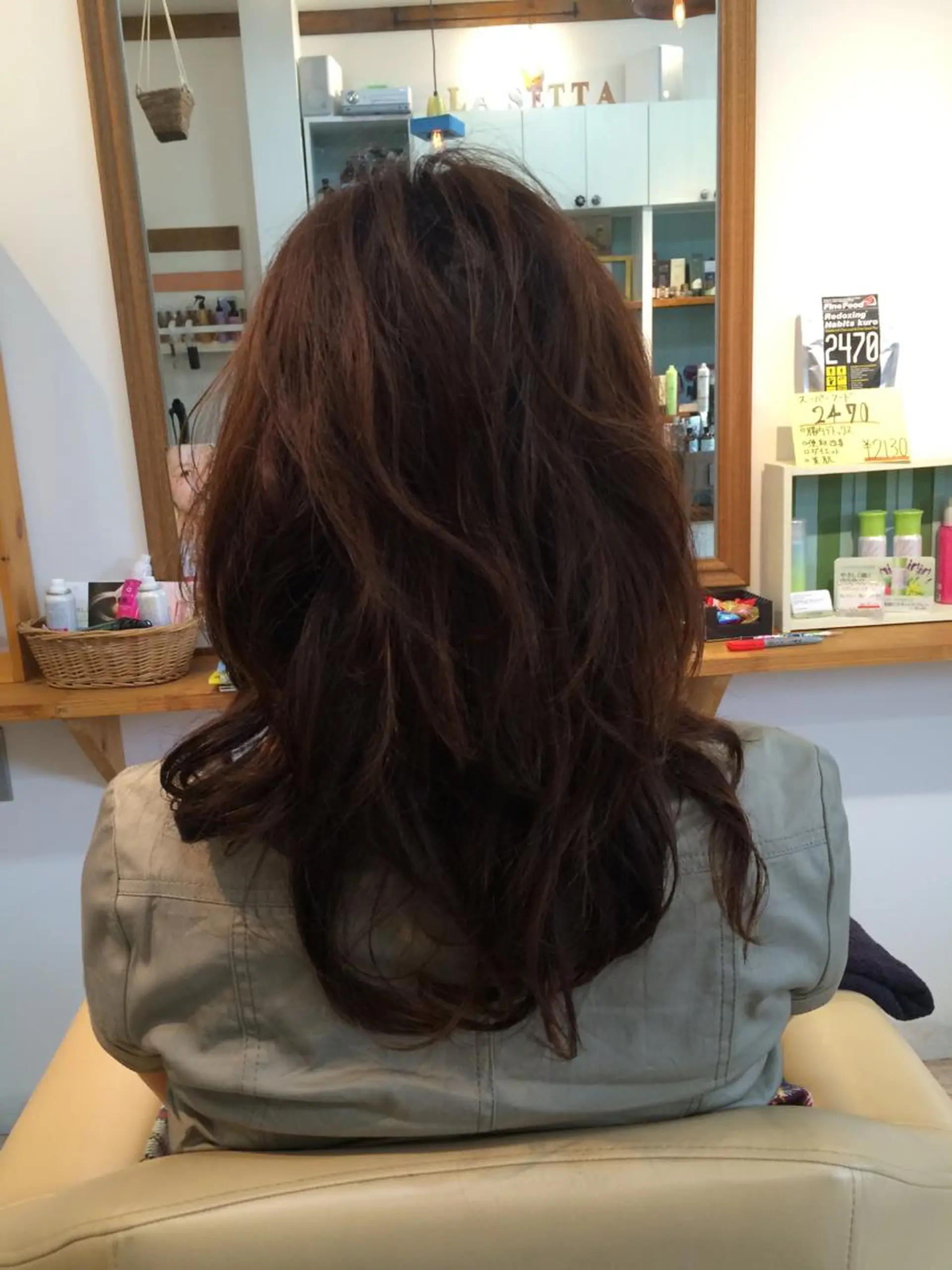 ミディアム セミロング ロング ミディアムパーマ セミロングパーマ Pinna by Lasetta所属・瀬田 幸代のヘアスタイル