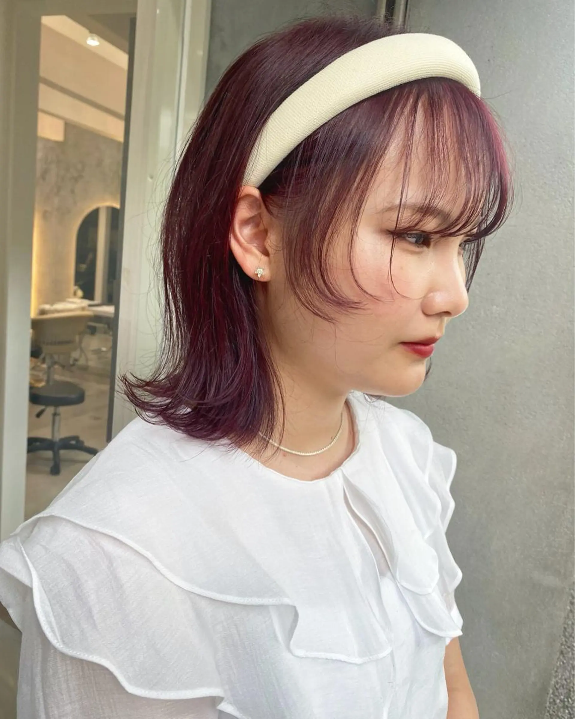 ミディアム カラー ブリーチ ブリーチなしカラー ヘアカラー トリートメント SHICENEケイ レイヤーカット🦋のヘアスタイル