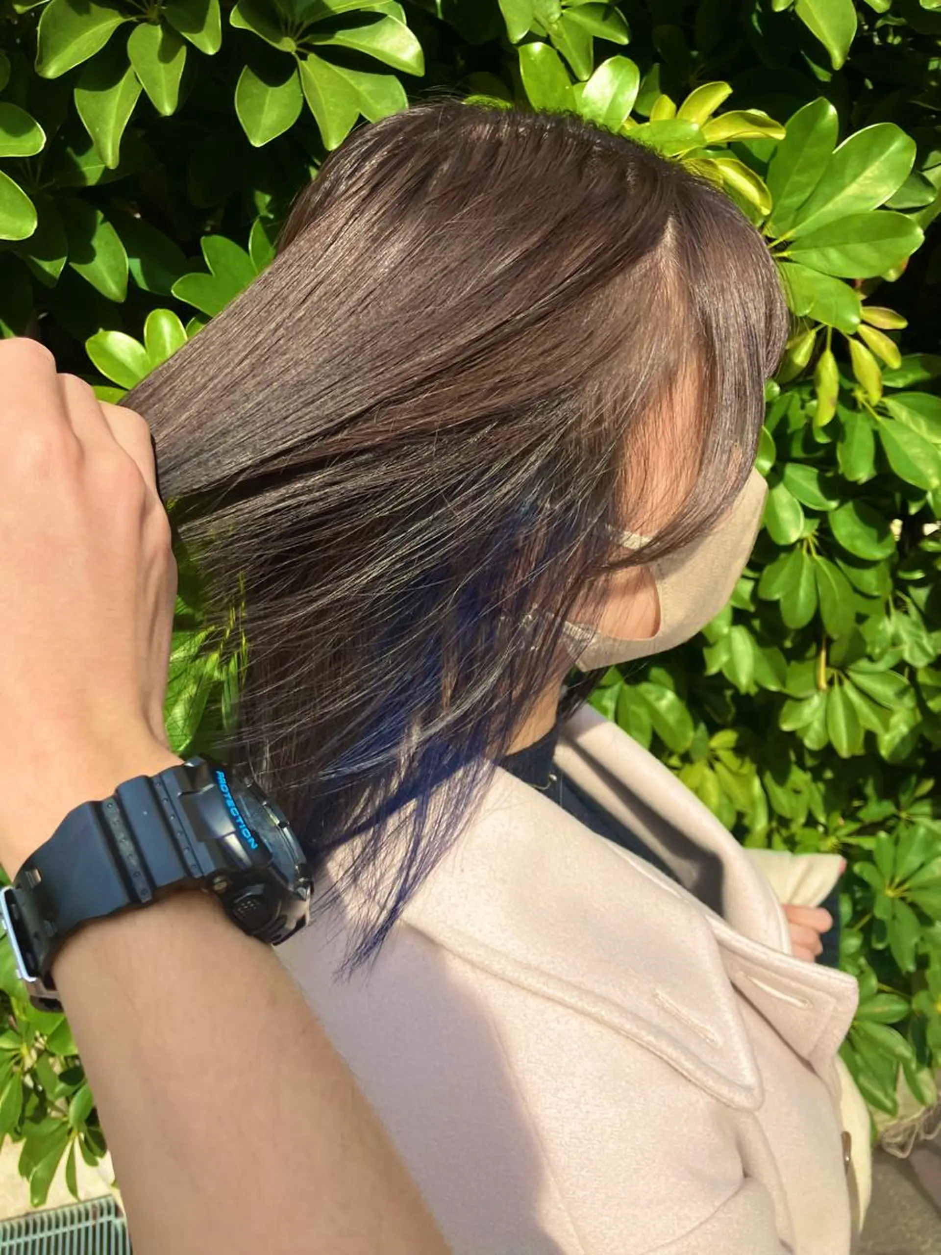 ショート カラー ブルーカラー インナーカラー トリートメント 髪質改善/縮毛矯正 /美髪カラー/こてのヘアスタイル