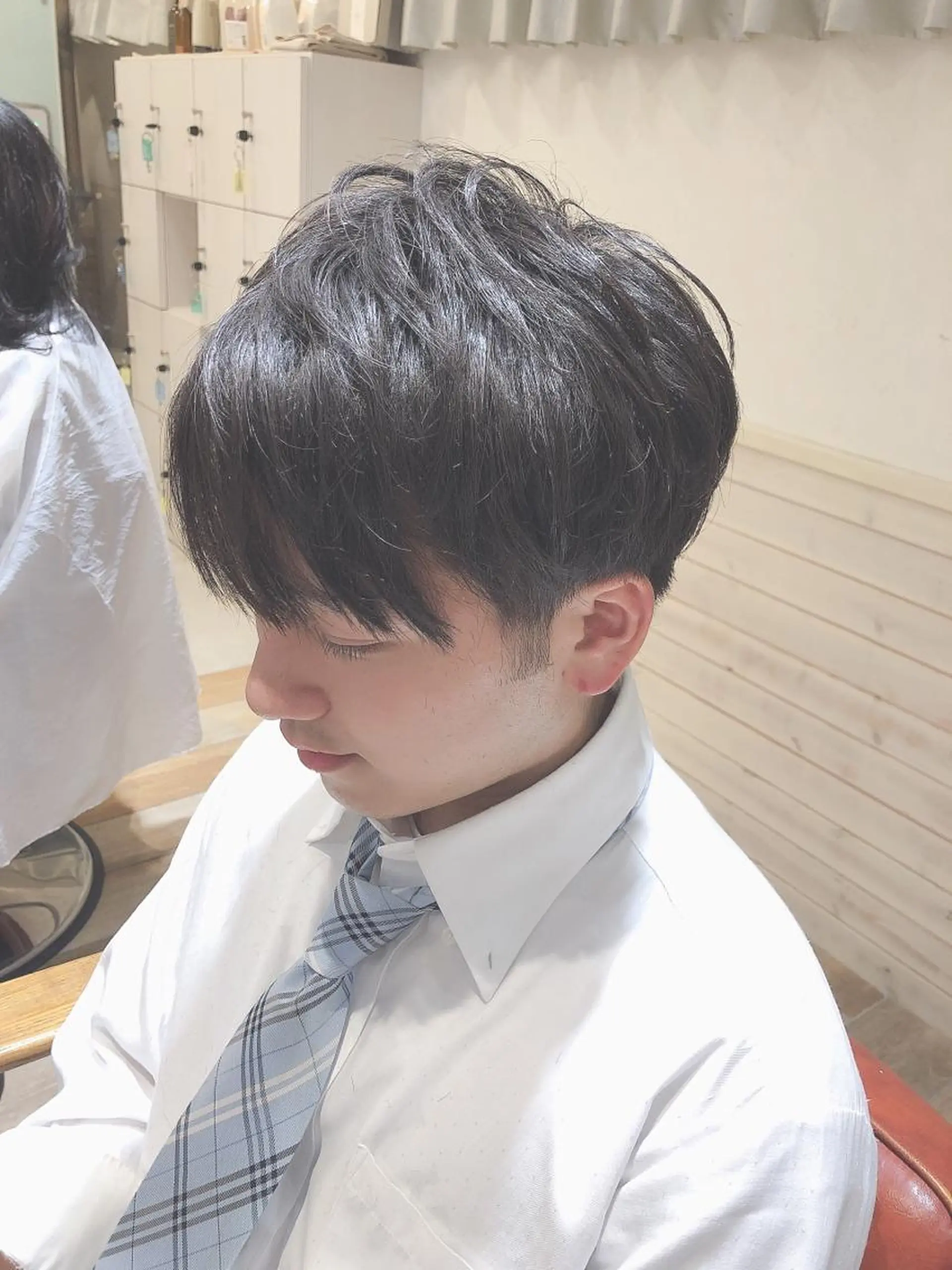 メンズ あき えいみのヘアスタイル