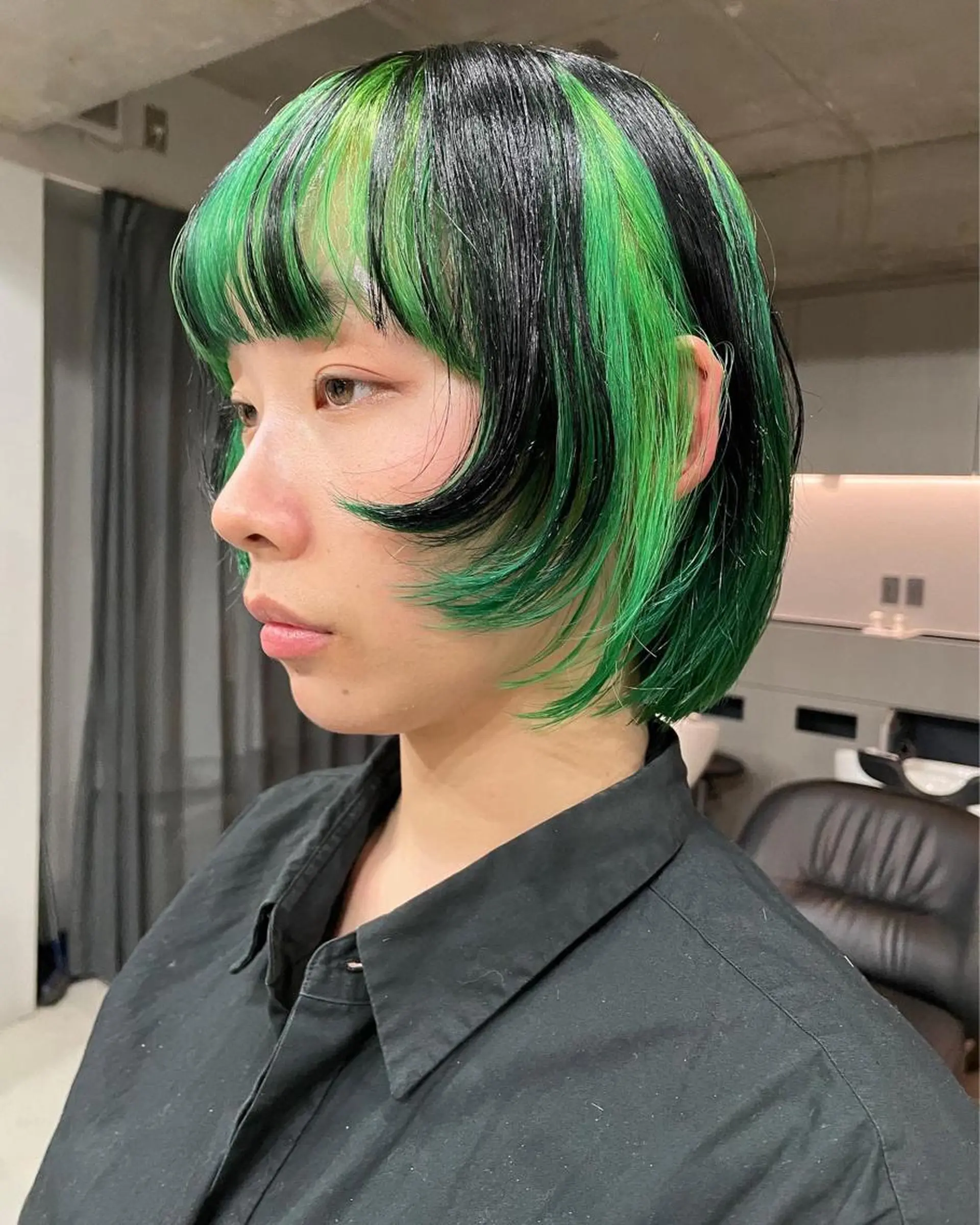 ミディアム カラー メンズ ヘアカラー 吉田一輝 外国人パーマのヘアスタイル