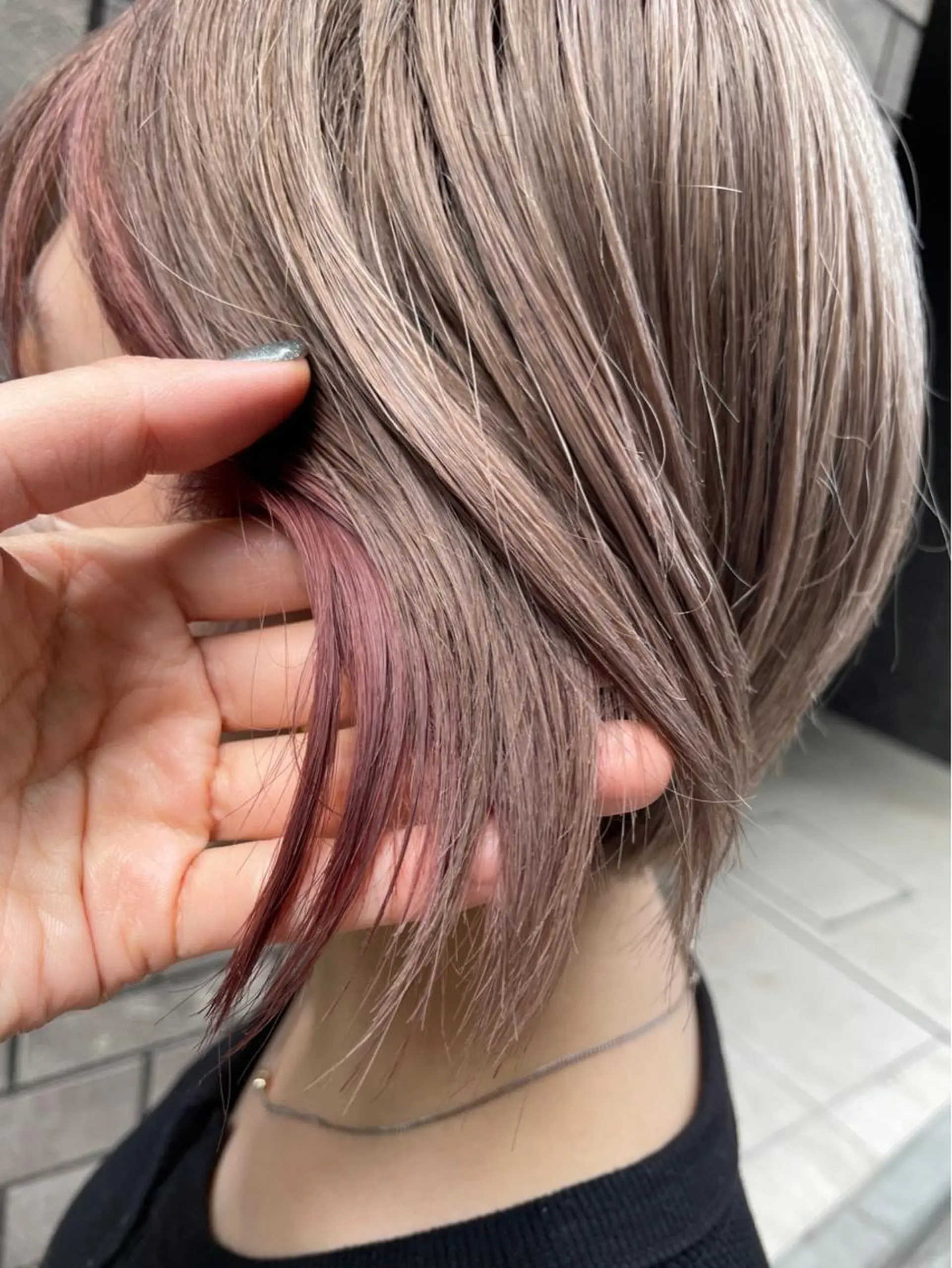 ショート ブリーチカラー特化 美容師/𝕐𝕌𝕀のヘアスタイル