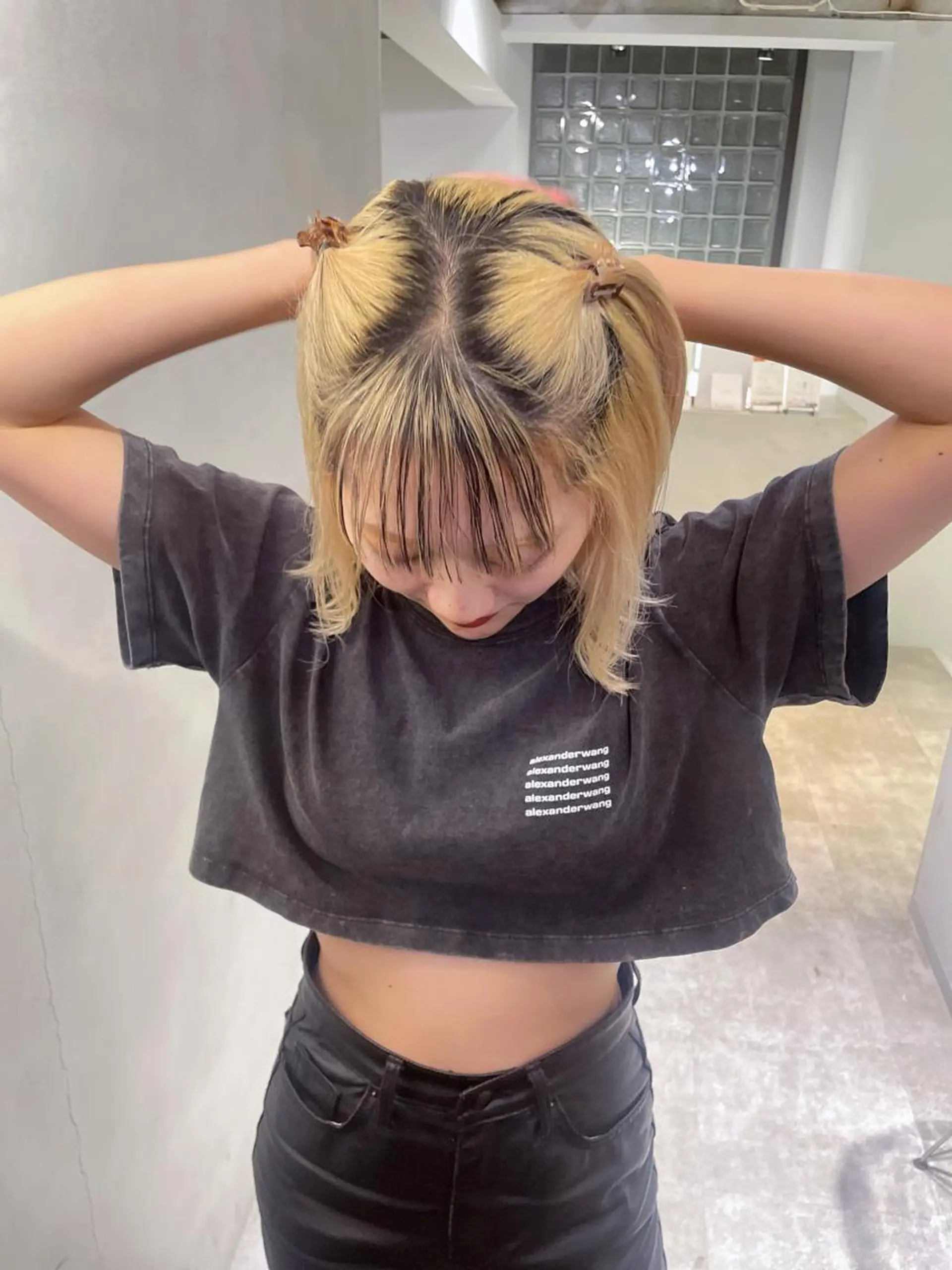 ミディアム カラー ハイトーンカラー 心斎橋/ブリーチ minamiのヘアスタイル