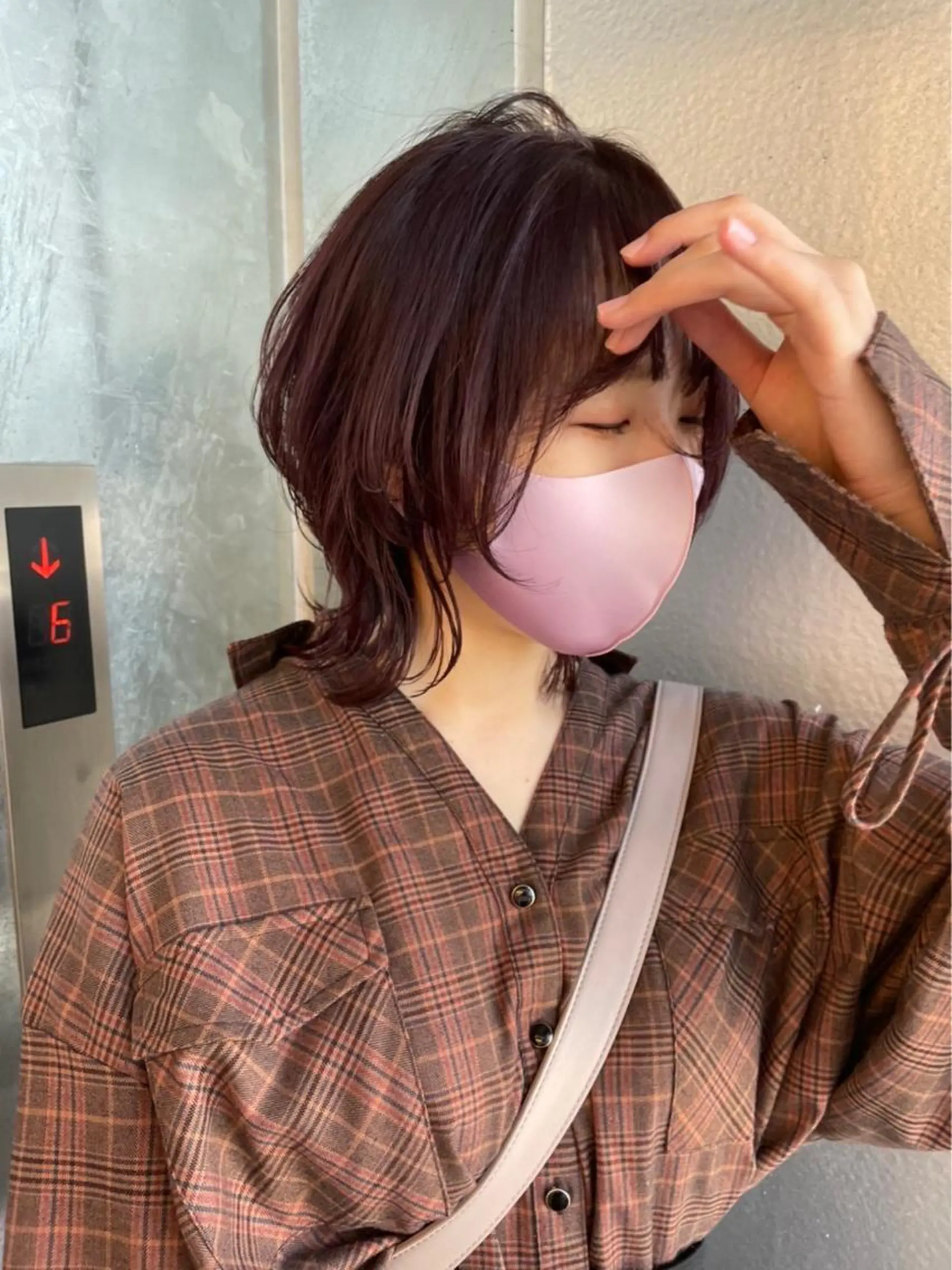 ミディアム カラー ヘアアレンジ カット ヘアカラー トリートメント ヘアセット 🍃柔らかヘアー田中 瑞希🍃のヘアスタイル