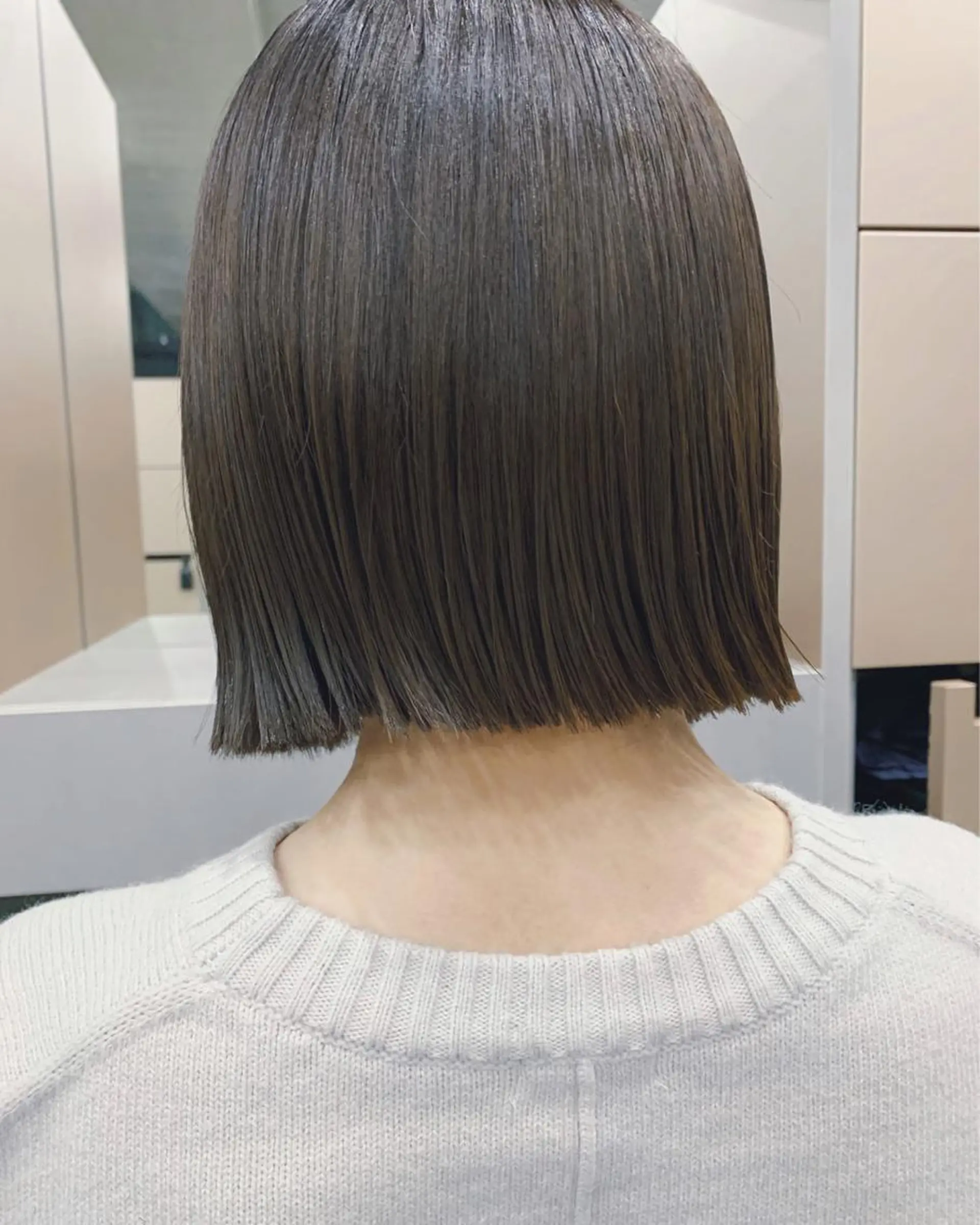 ショート カラー ボブパーマコテ巻き風 パーマNo1深江秀平のヘアスタイル