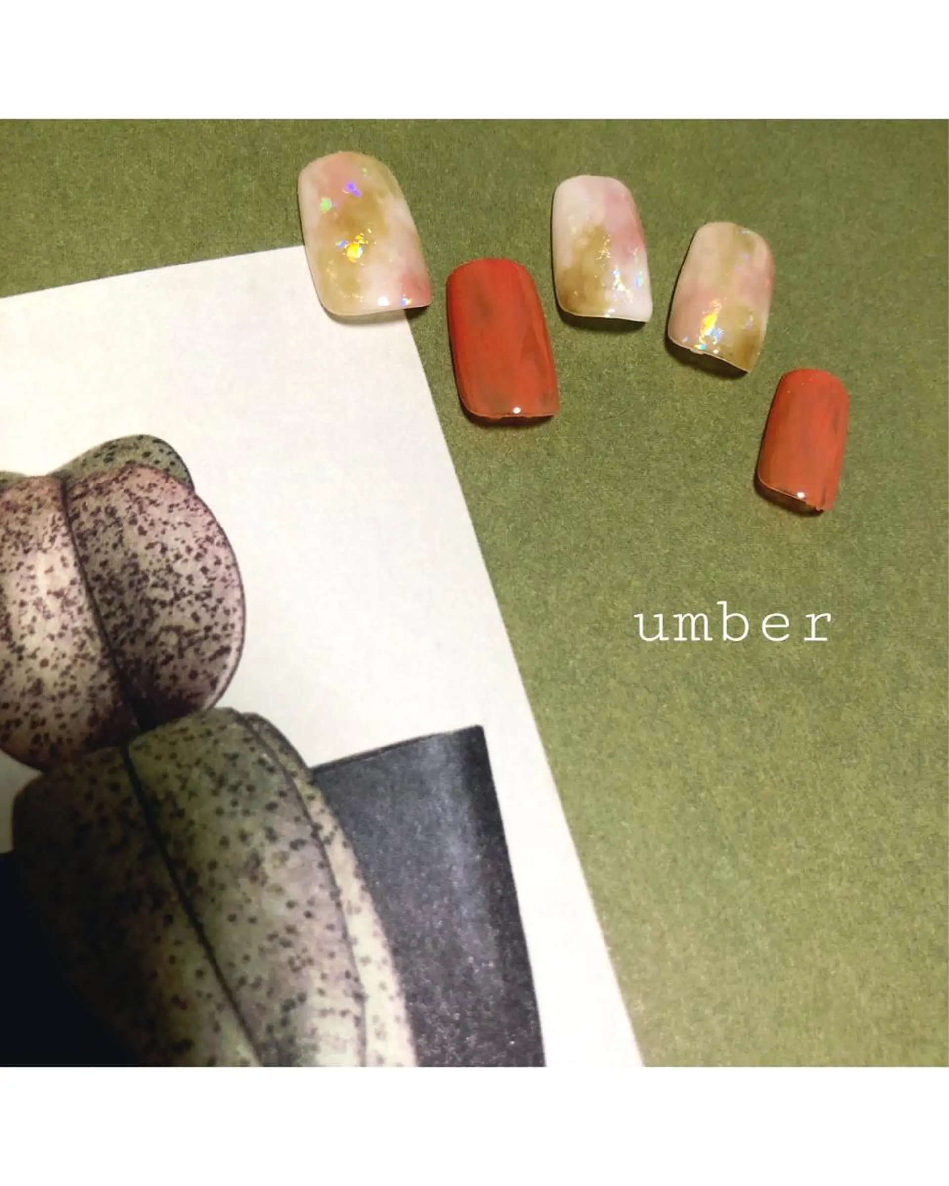 ネイル ハンドネイル umber 三茶1分のネイルデザイン
