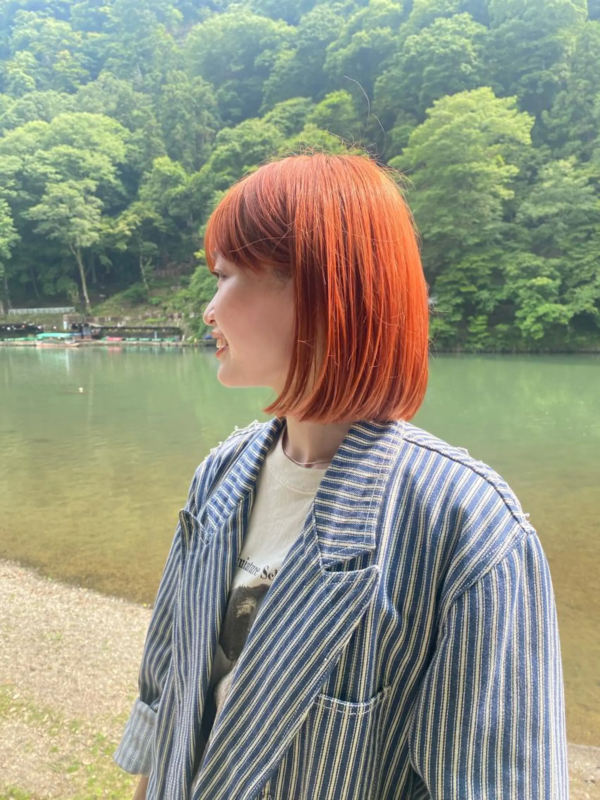 ミディアム 🎀透明感× 暖色カラーつな🎀のヘアスタイル