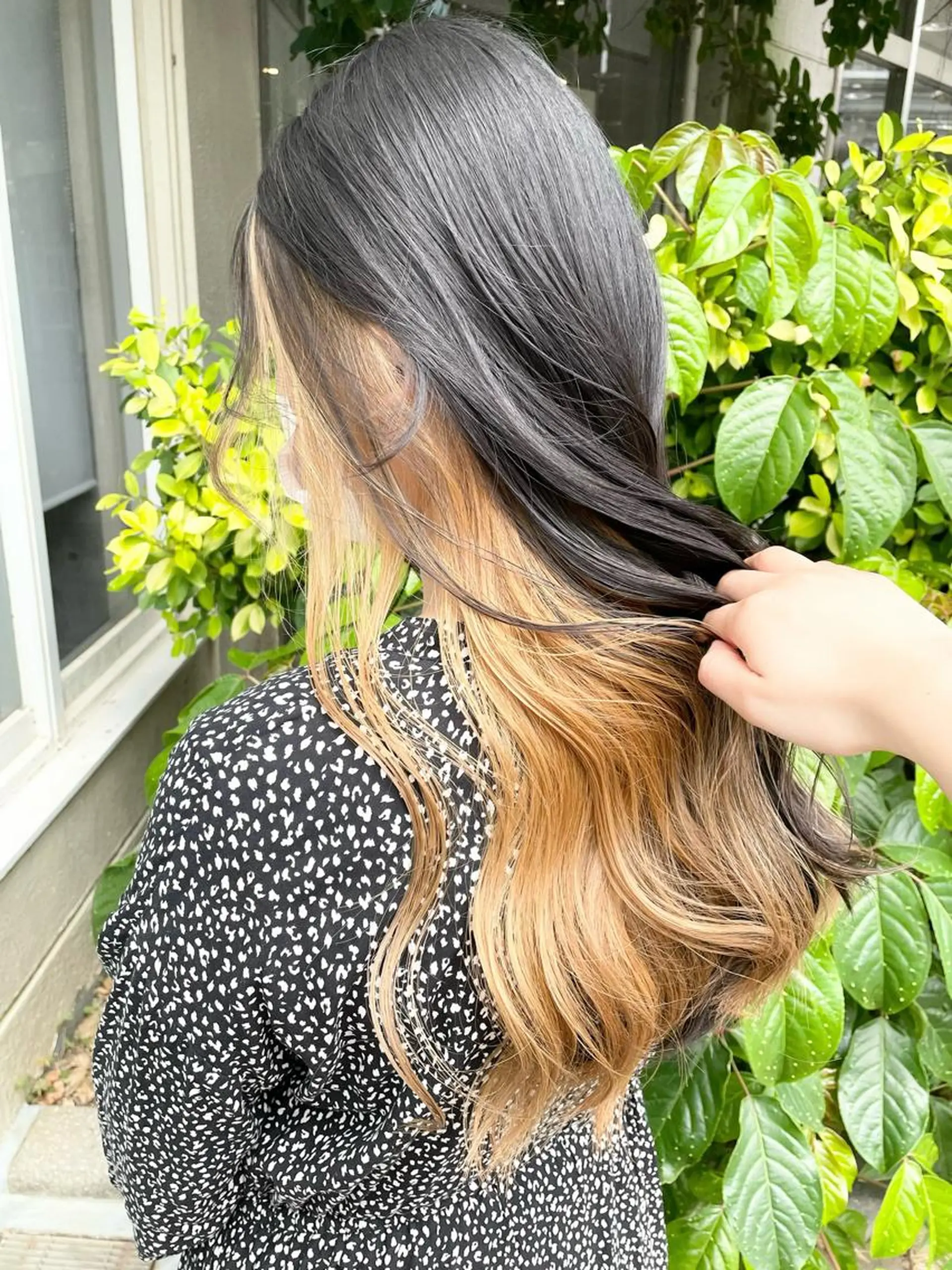 ロング カラー ブリーチ ブロンド ヘアカラー LUXBE LUCE 那覇小禄イオン店所属・LUXBE LUCE ひなののヘアスタイル