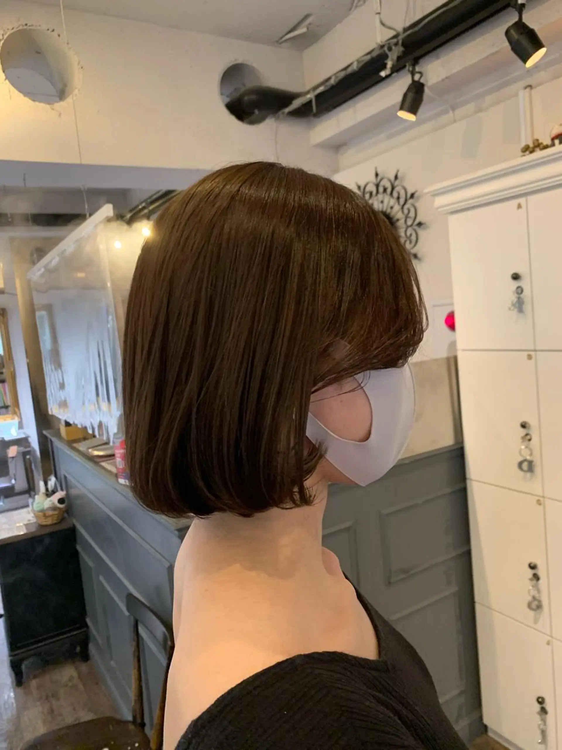 ミディアム ボブ 外ハネヘア GO TODAY  SHAIR SALON 梅田NU茶屋町店所属・田中成美/レイヤー カット/透明感カラーのヘアスタイル