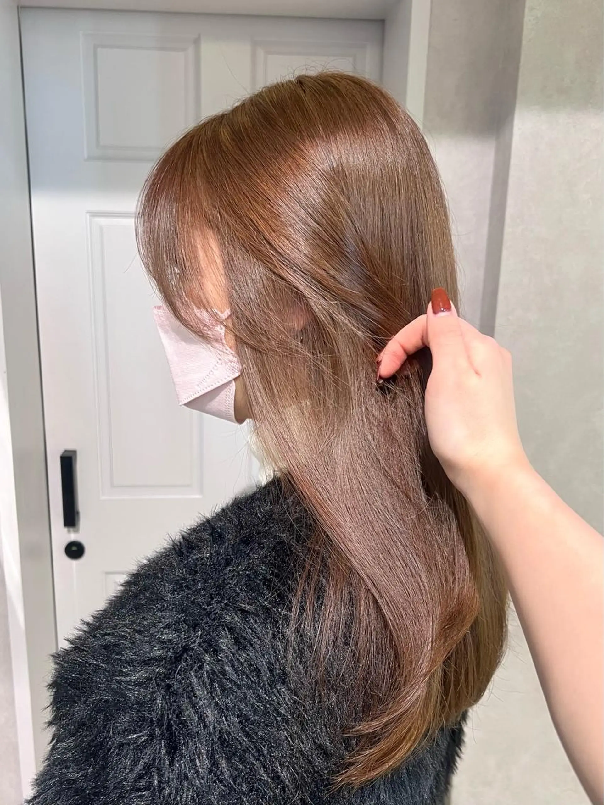 セミロング カラー ヘアカラー ｻﾄｳﾐﾉﾘ韓国ヘア 韓国メンズヘアのヘアスタイル