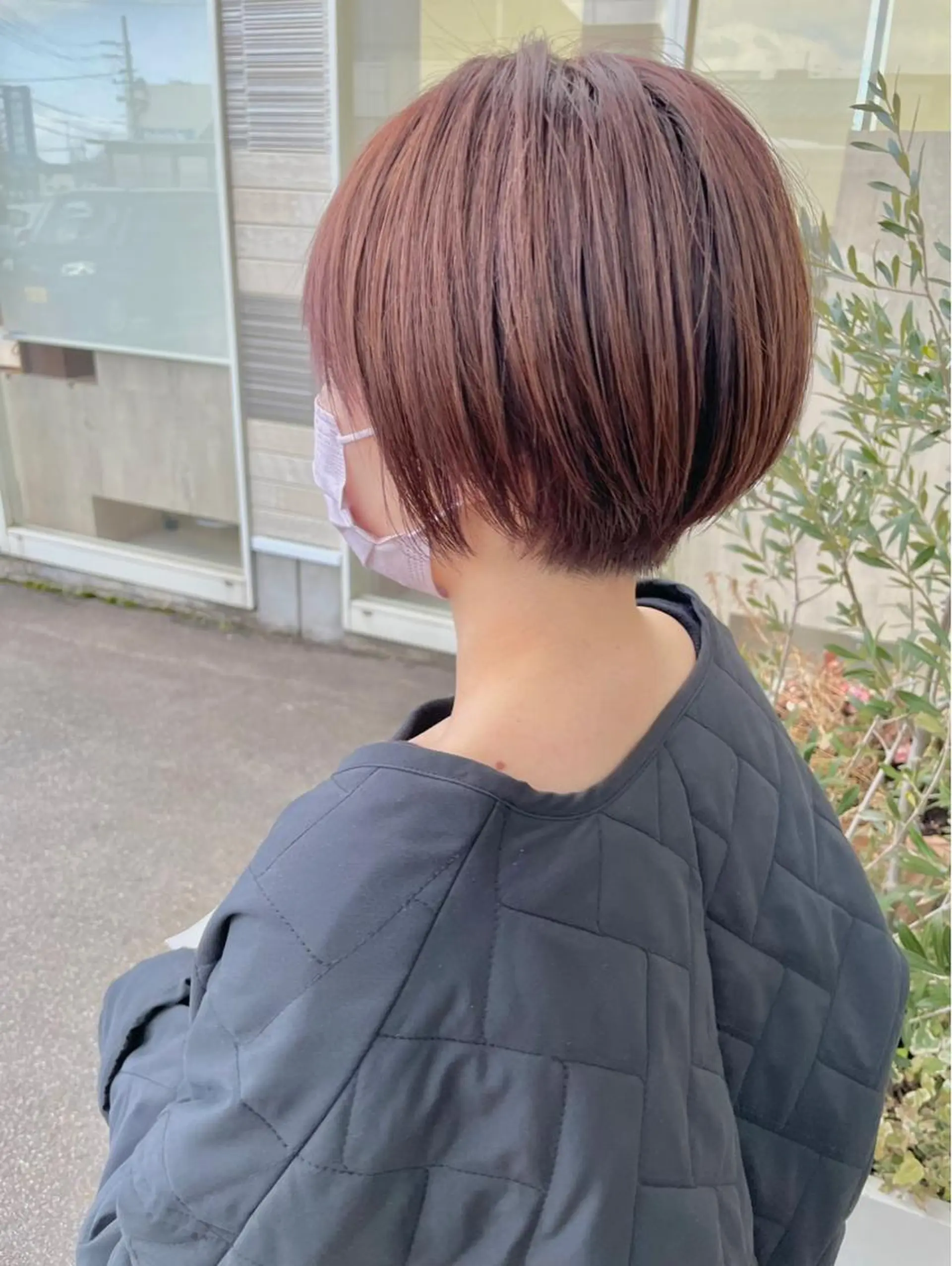 ショート カラー ミストバング  フェイスフレーミング ショートヘア トリートメント 鶴岡で縮毛矯正なら お任せ！ハヤシナオミのヘアスタイル