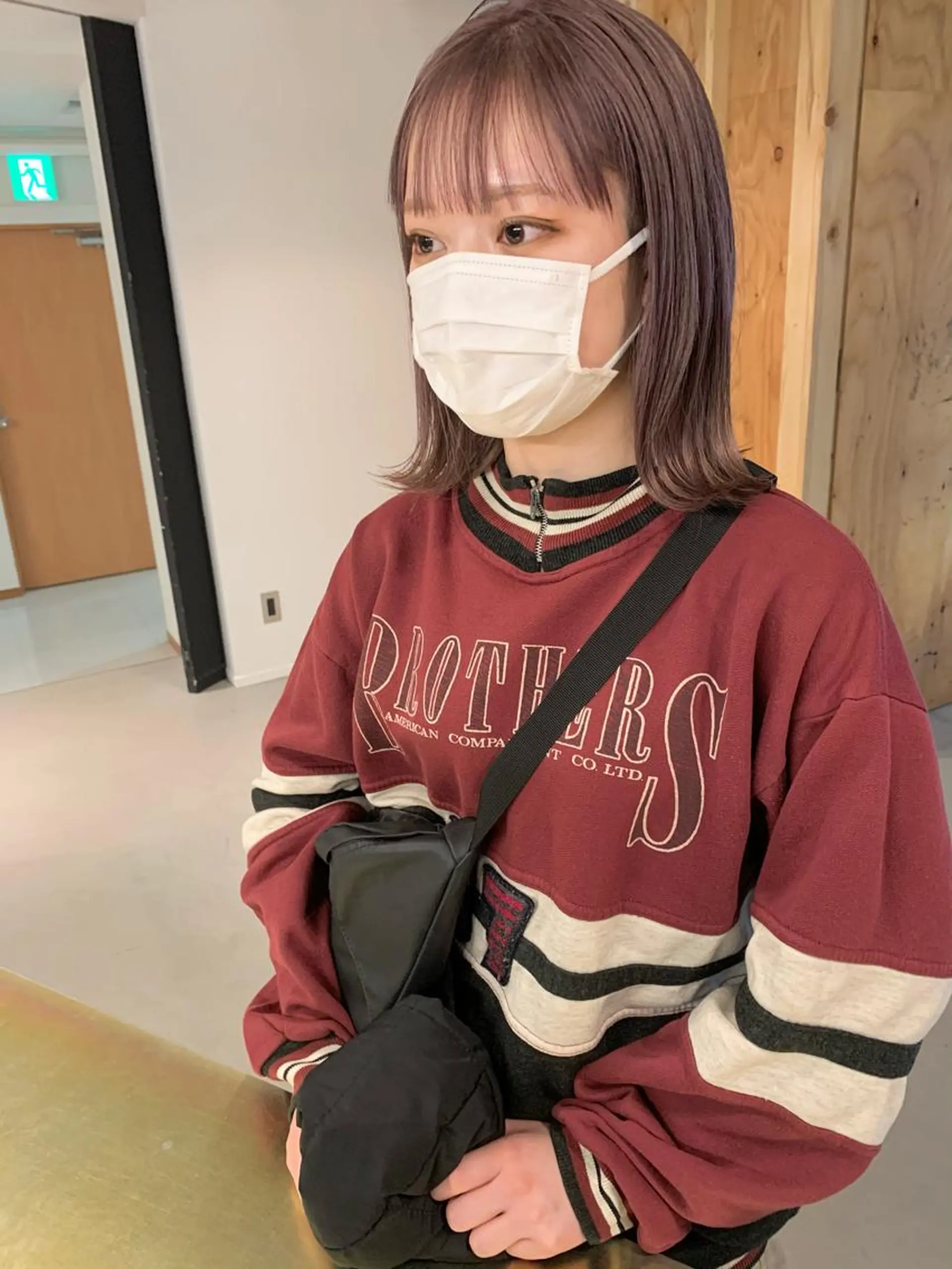 ミディアム カラー ベージュカラー ピンクカラー ピンクベージュ tension 【テンション】のヘアスタイル