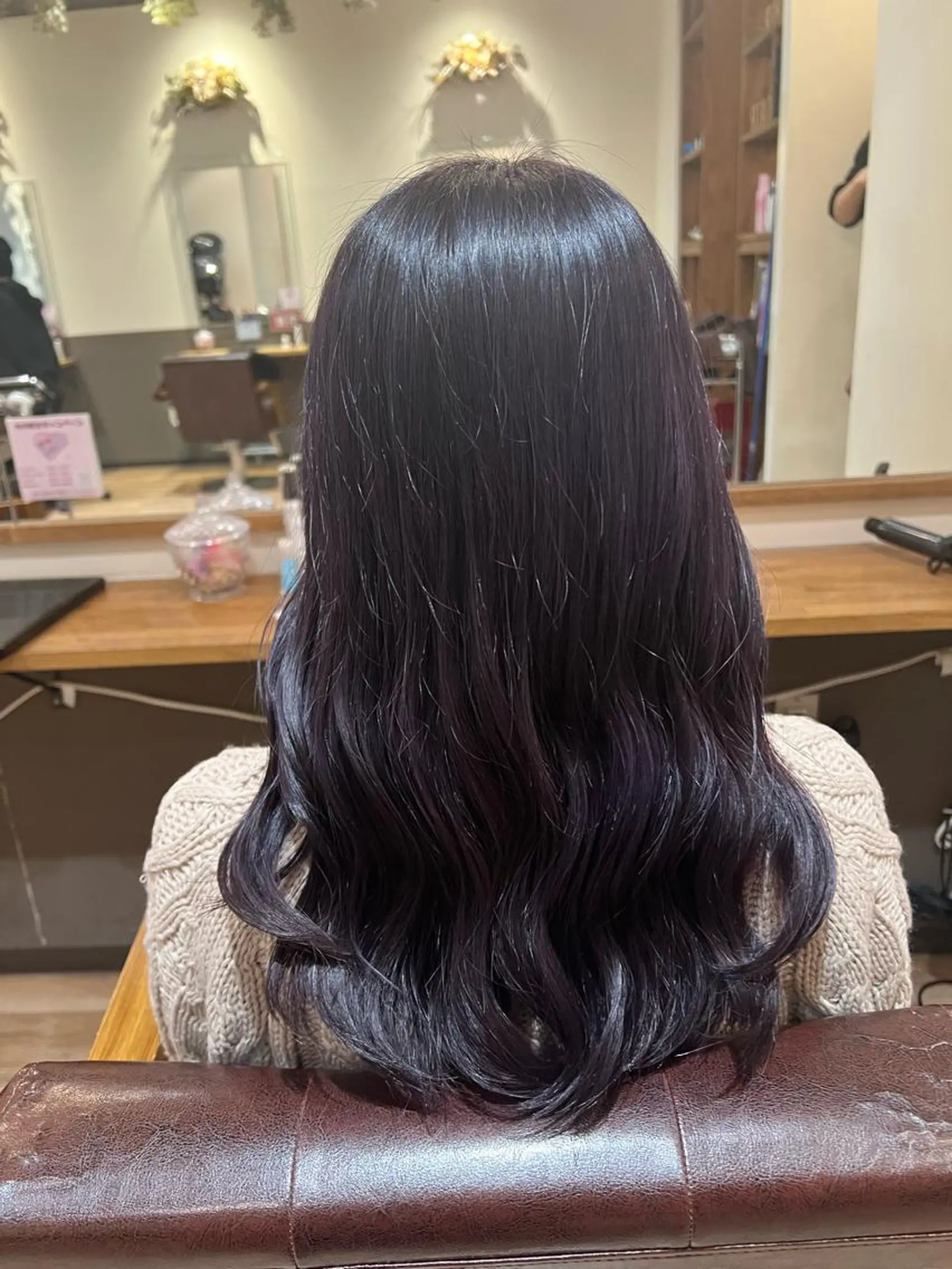 セミロング カラー たけだ れなのヘアスタイル