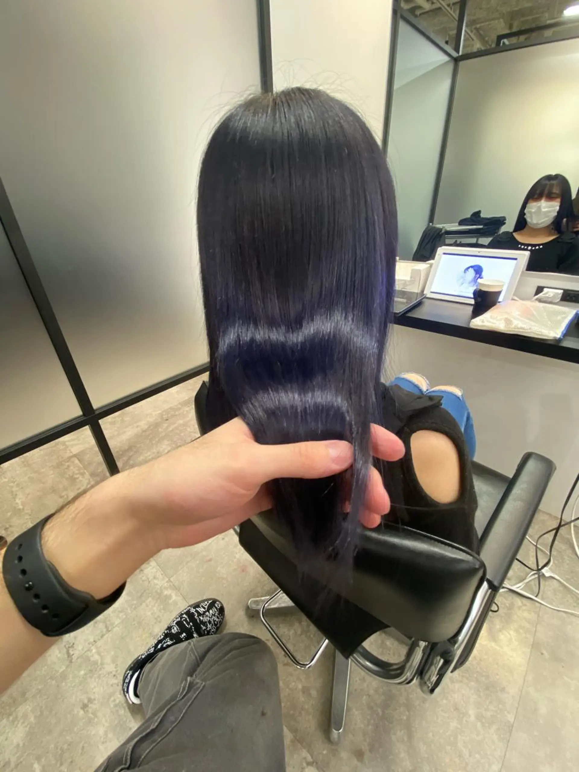 セミロング カラー 【艶髪×韓国風】 毛流れ職人 RYOのヘアスタイル