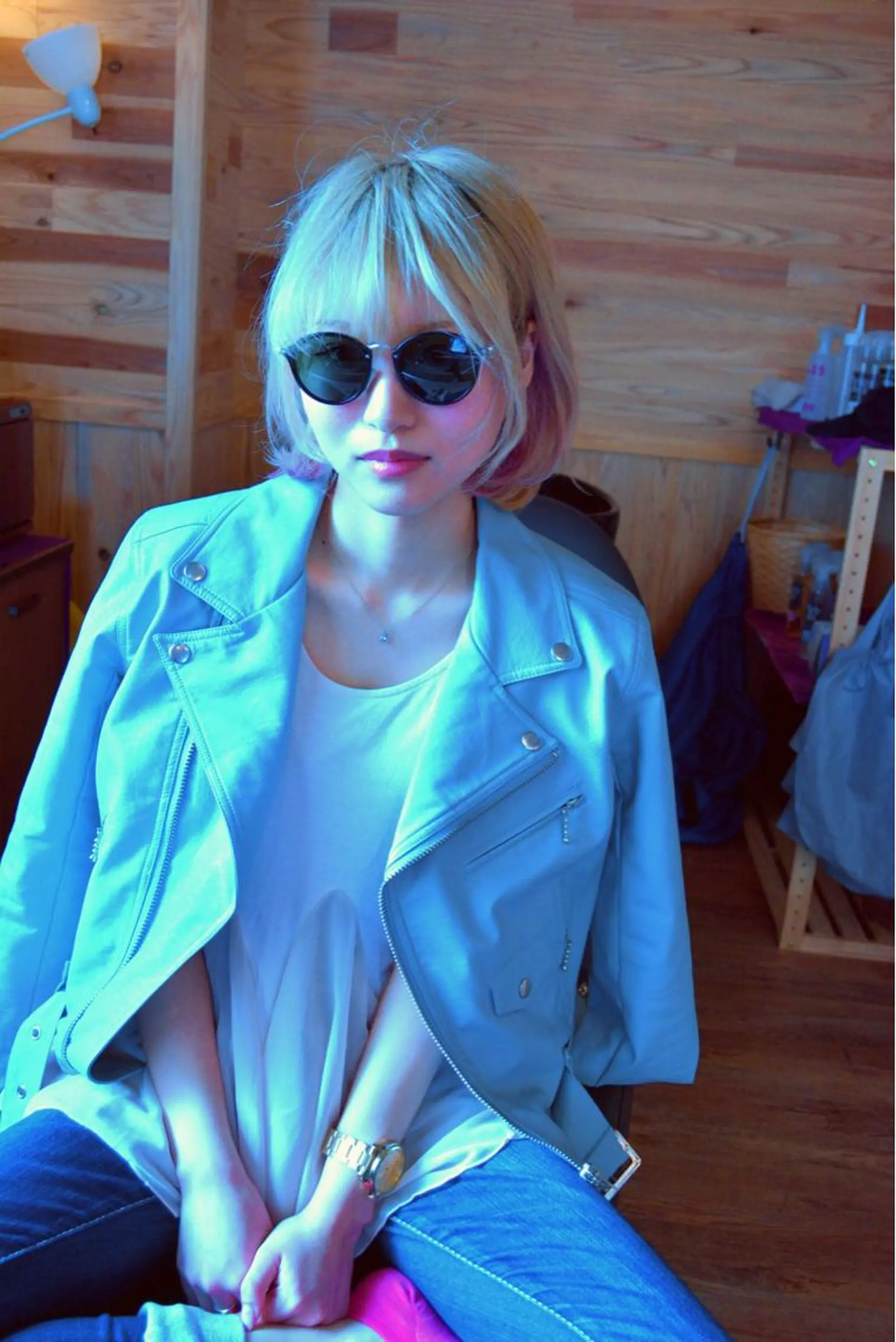 ショート カラー パーマ ヘアアレンジ メンズ メンズメッシュ メッシュ ピンクカラー ボブ カット ヘアカラー トリートメント belle chambreイブカのその他イメージ