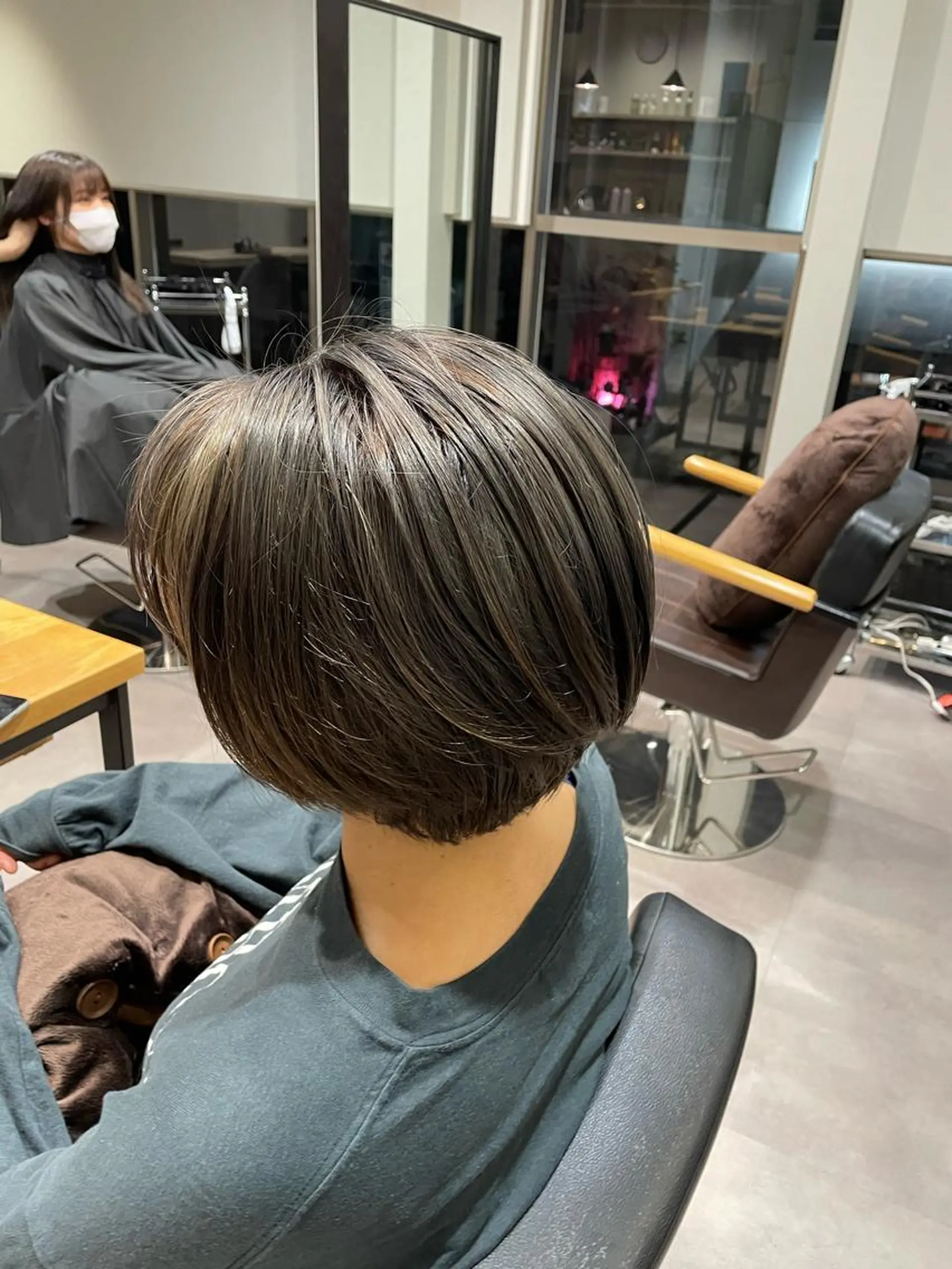 ショート カラー バレイヤージュ ベージュカラー ブリーチ ブロンド デザインカラー ヘアカラー 韓国風/オシャレ /縮毛矯正/滝口琴未のヘアスタイル