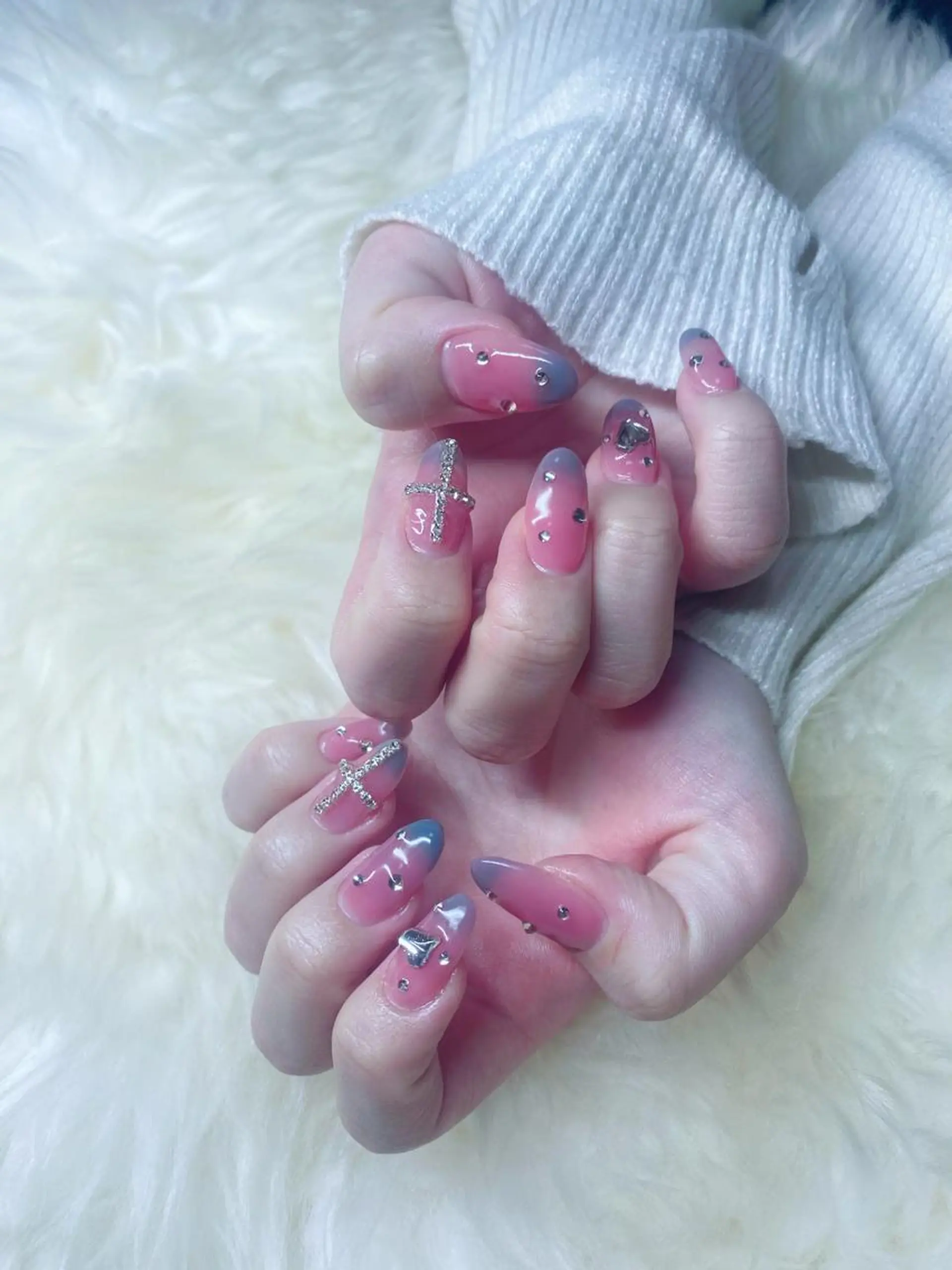 ロング ハンドネイル ハンドケア 💜MIYA nail川崎店のネイルデザイン