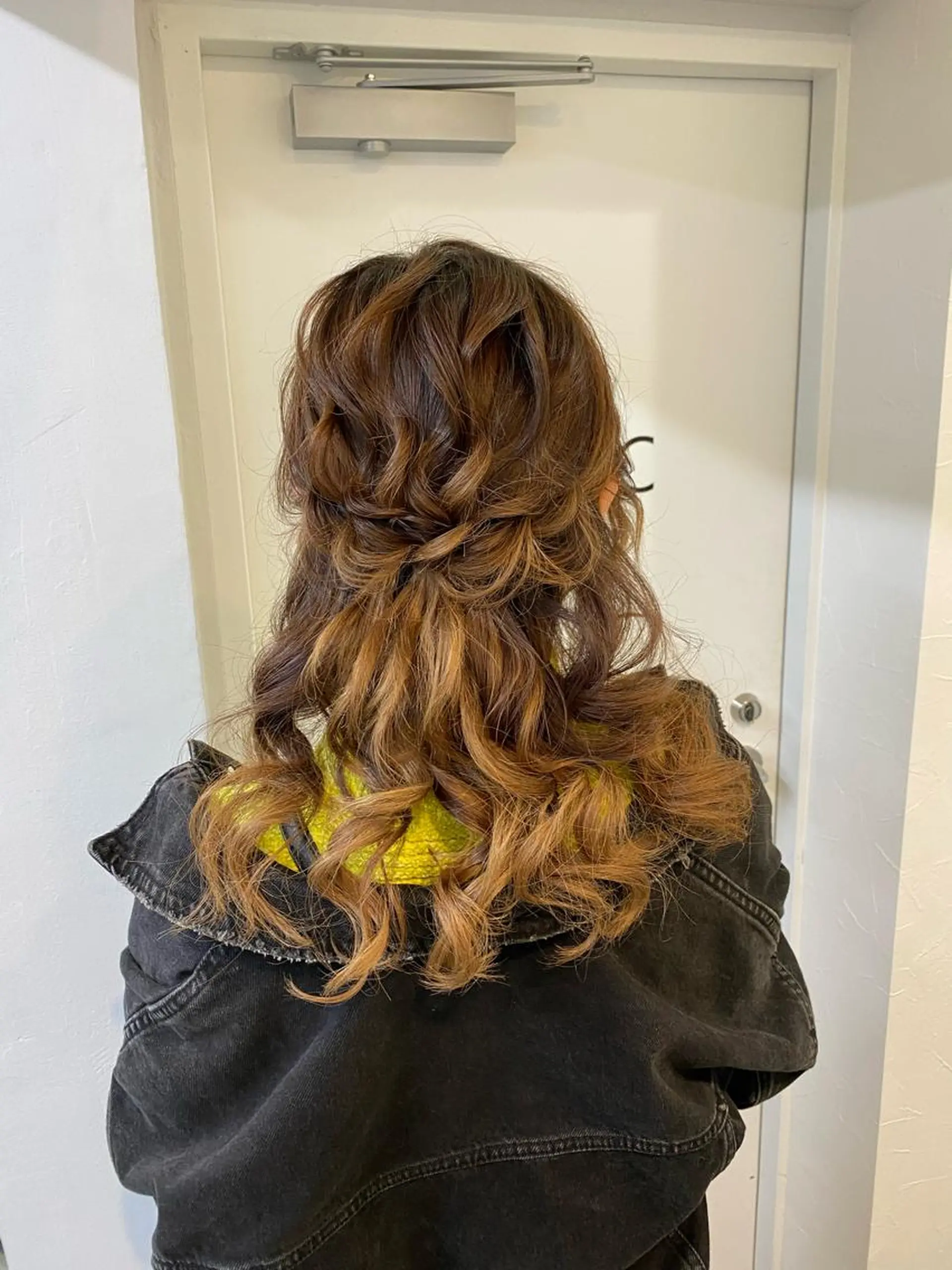 ロング ヘアアレンジ 透明感ワンカラー梅田 ダブルカラー/川上のヘアスタイル