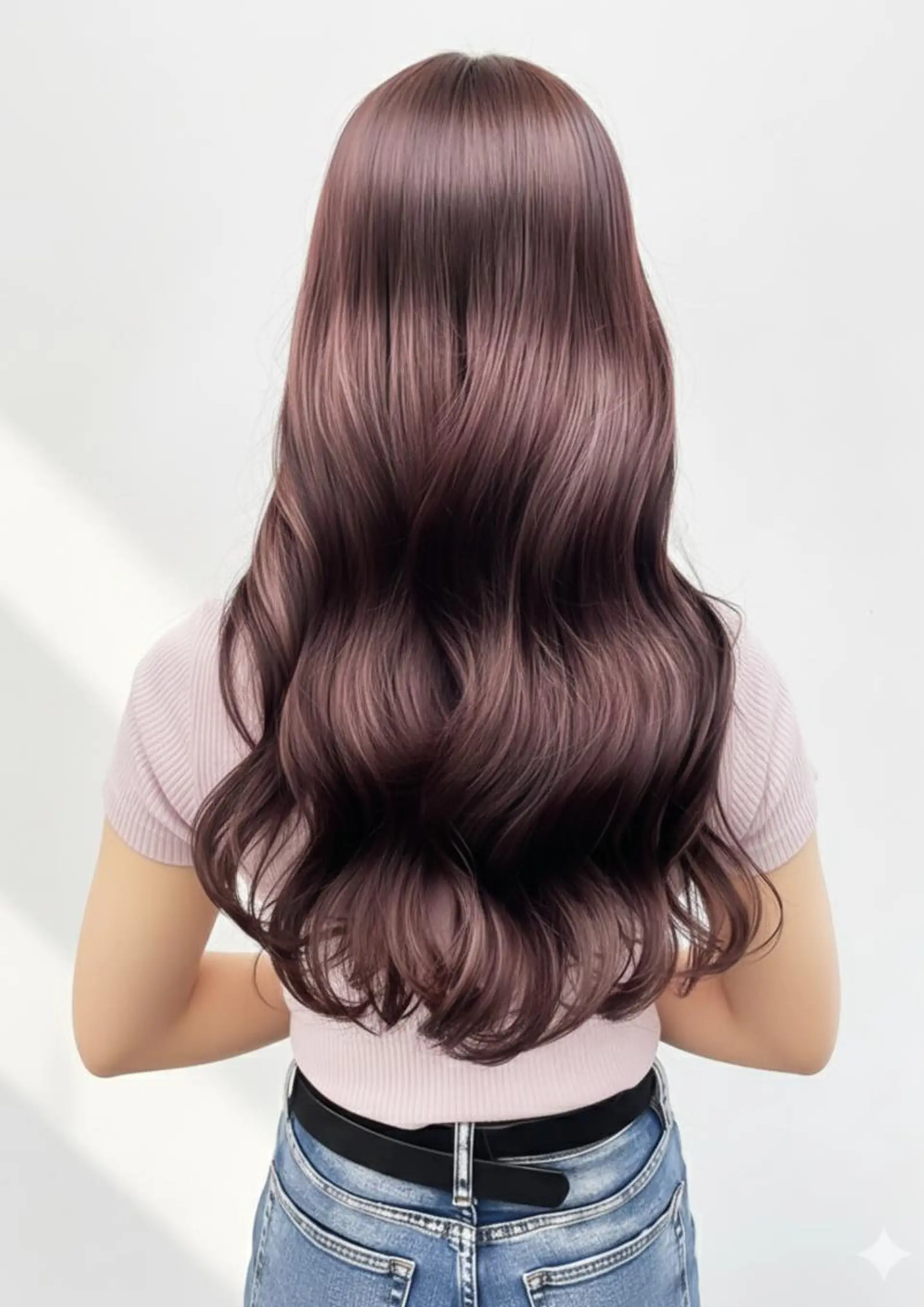 ロング カット ヘアカラー トリートメント momoca 暖色カラー/ボブのヘアスタイル