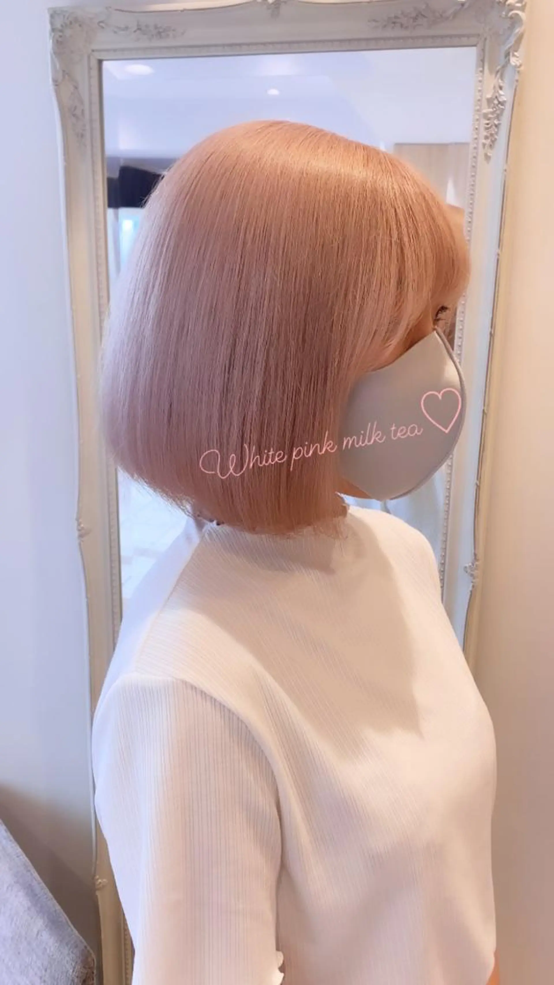 ショート カラー ブリーチ ピンクカラー ホワイトピンク トリートメント Uno. 本気で ヘアに悩む方へ✨のヘアスタイル