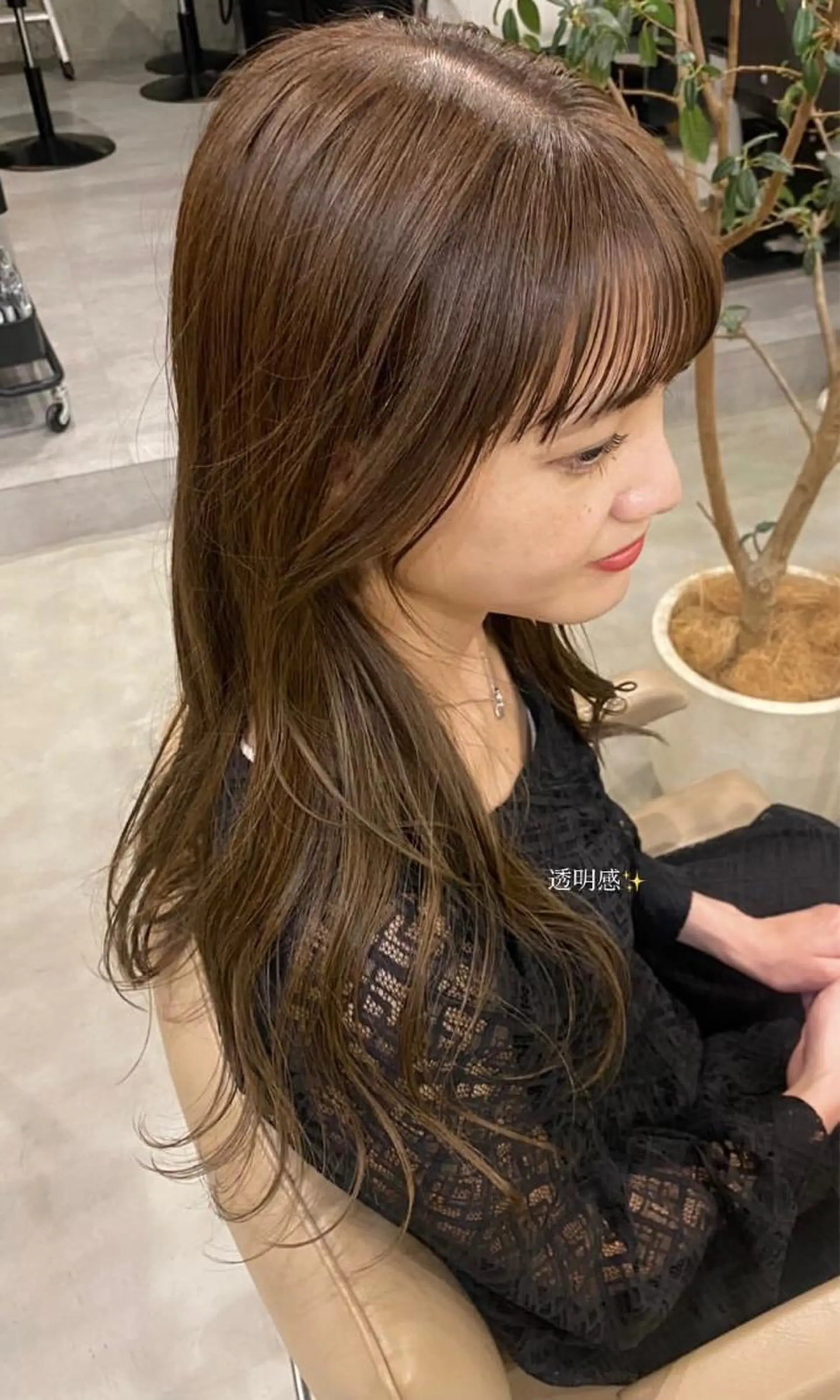 カラー 透明感カラー ヘアカラー 今福 彩海のヘアスタイル