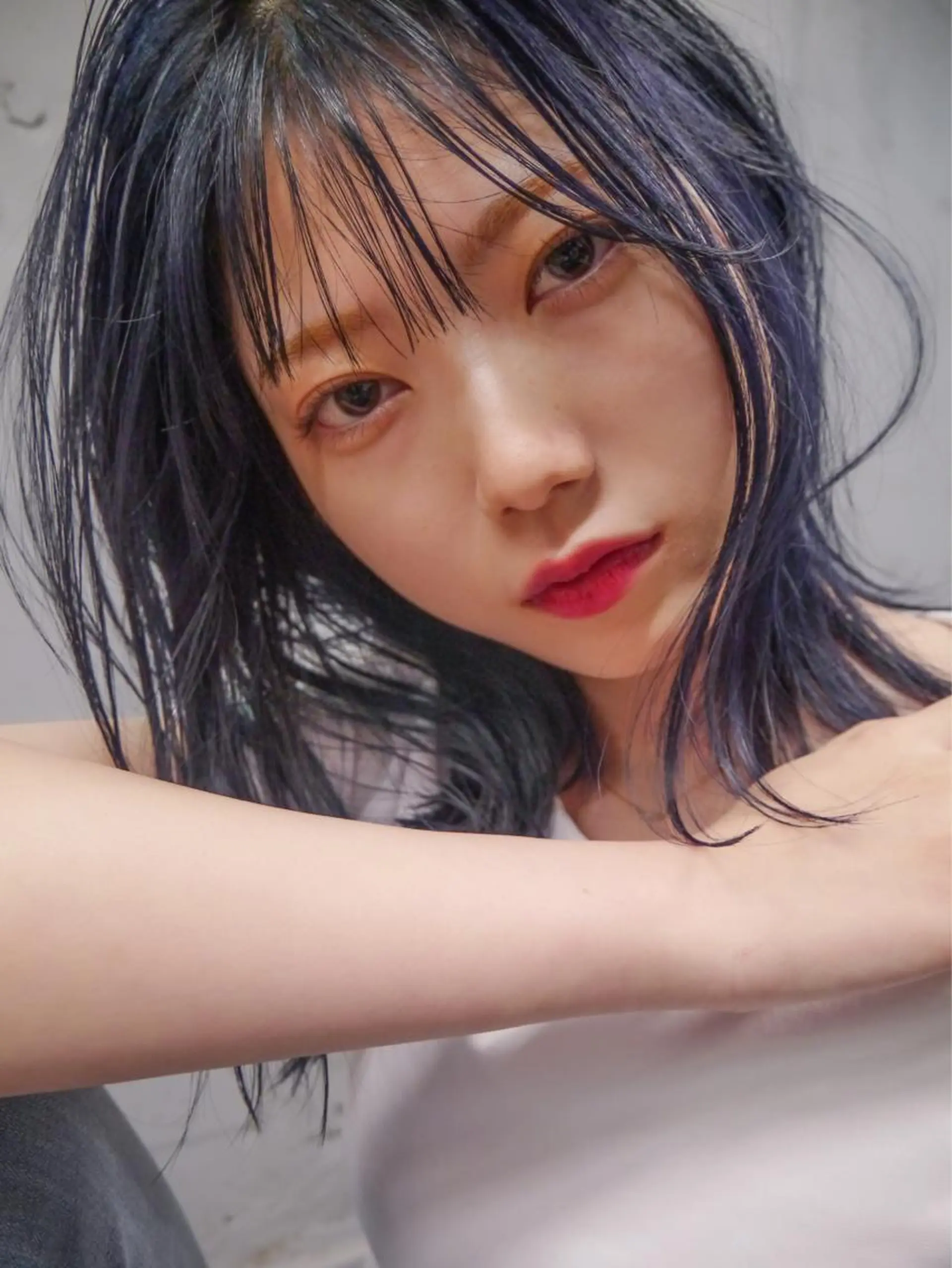 ミディアム ヘアカラー トリートメント nessヤマサキ リュウタのヘアスタイル