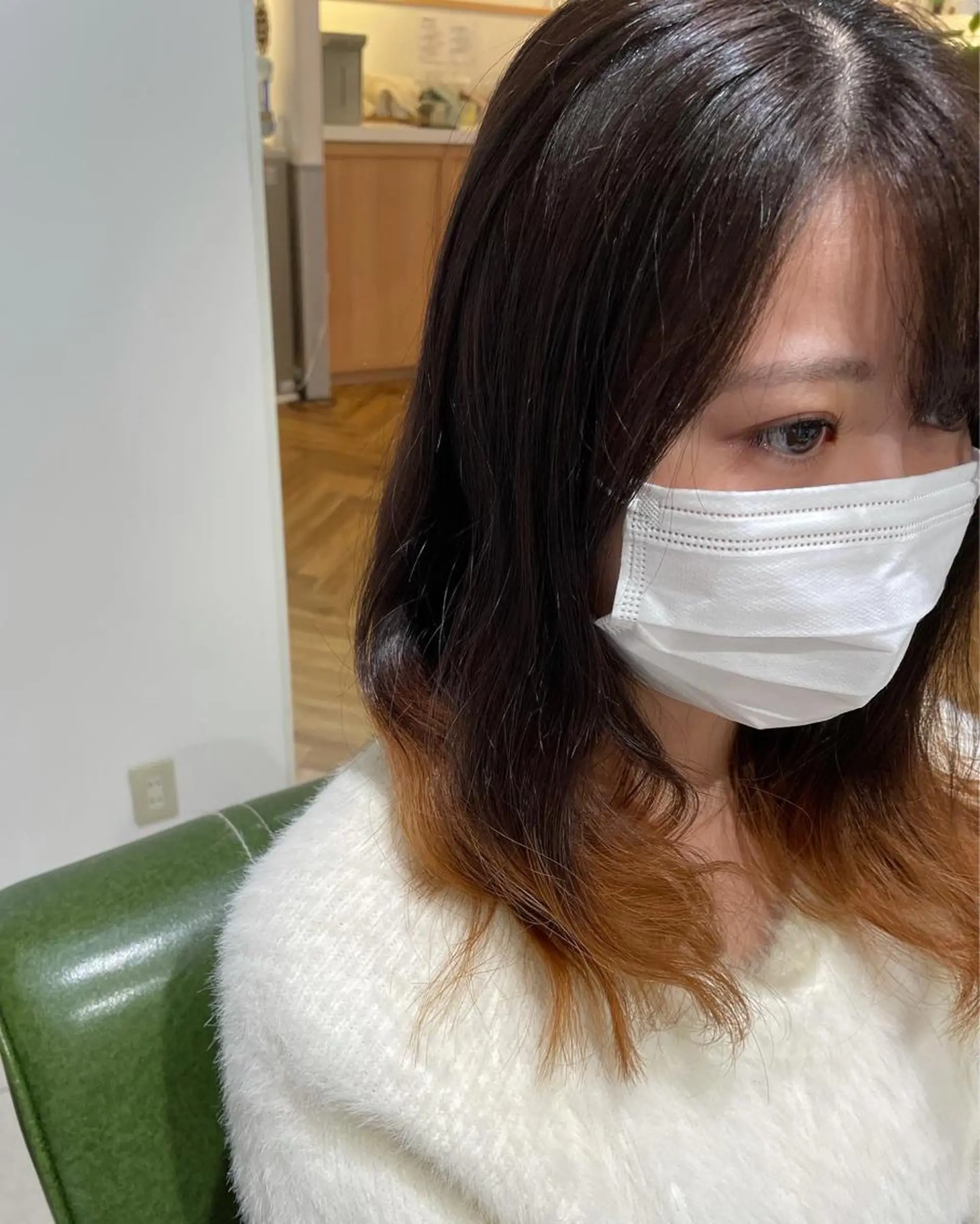 ミディアム カラー ブリーチ グラデーションカラー ピンクカラー ピンクパープル パープルカラー カット ヘアカラー トリートメント ヘッドスパ eins.hair所属・過去一の柔髪ヘア 🌿einshairのヘアスタイル