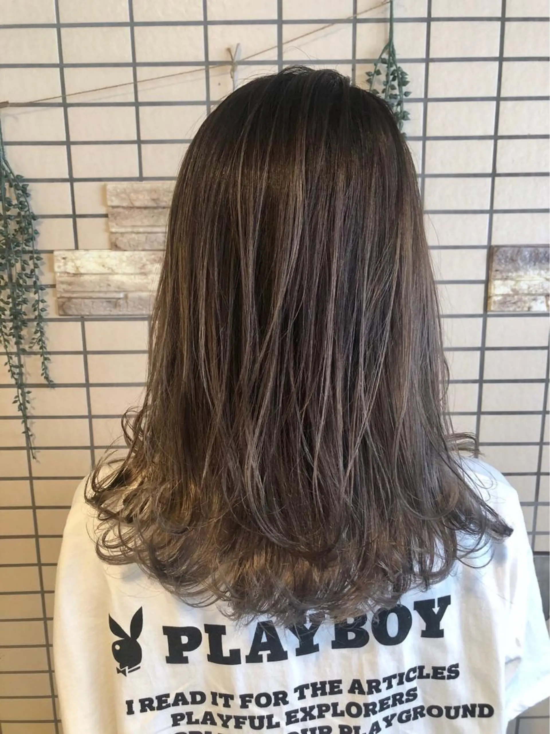 セミロング カラー 鈴木 マサアキのヘアスタイル