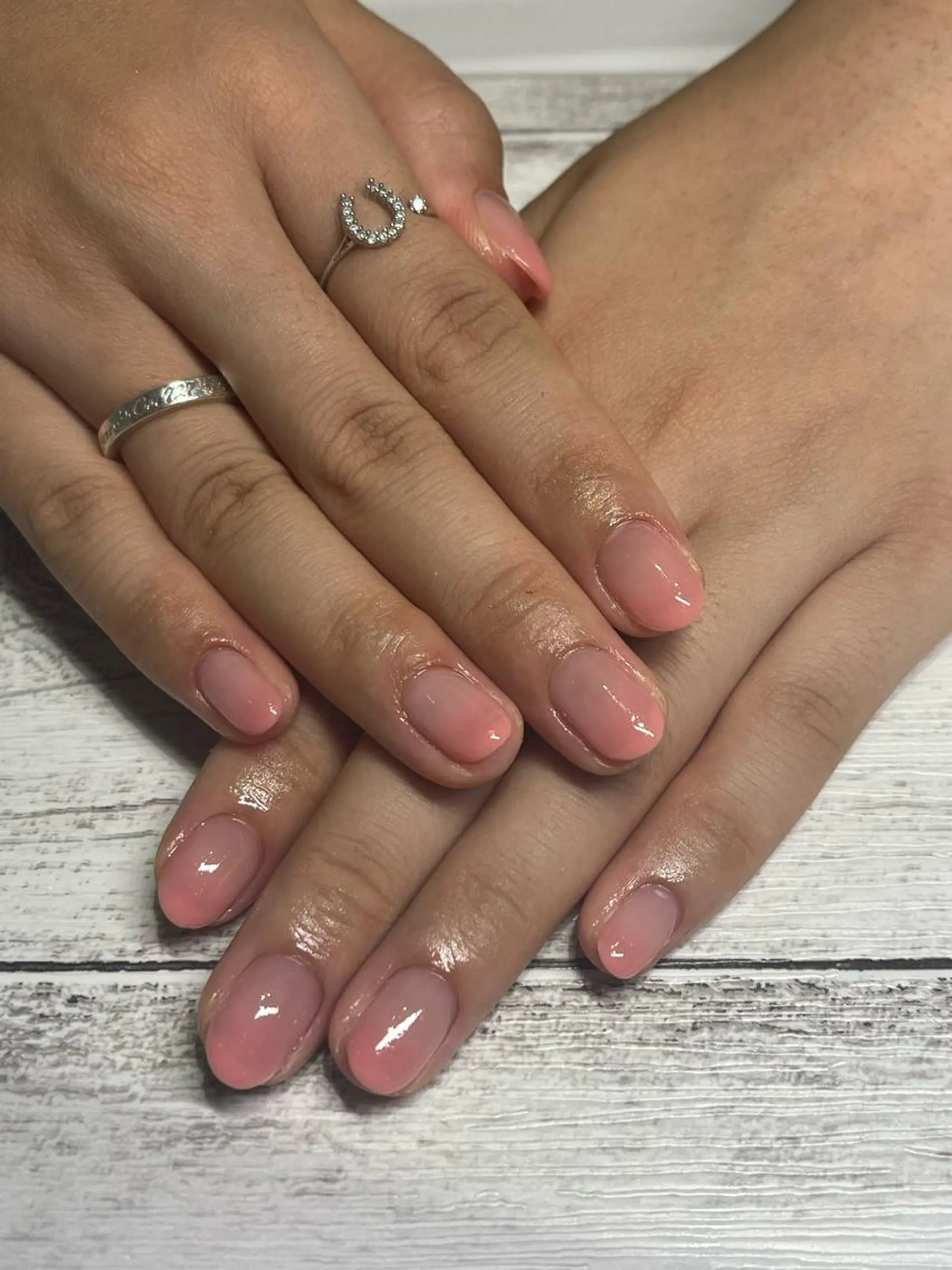 ネイル グラデーション ピンク Ribbon佐野店 小泉のネイルデザイン