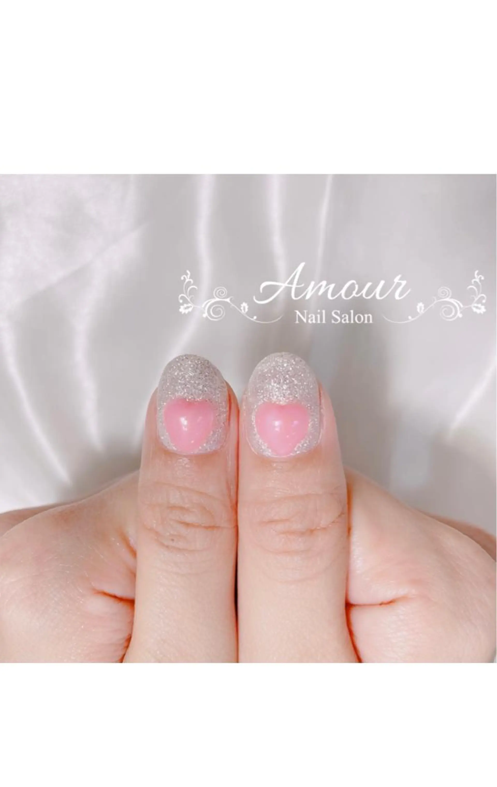 ネイル オーロラネイル ハート nailsalon ♡amour♡のネイルデザイン