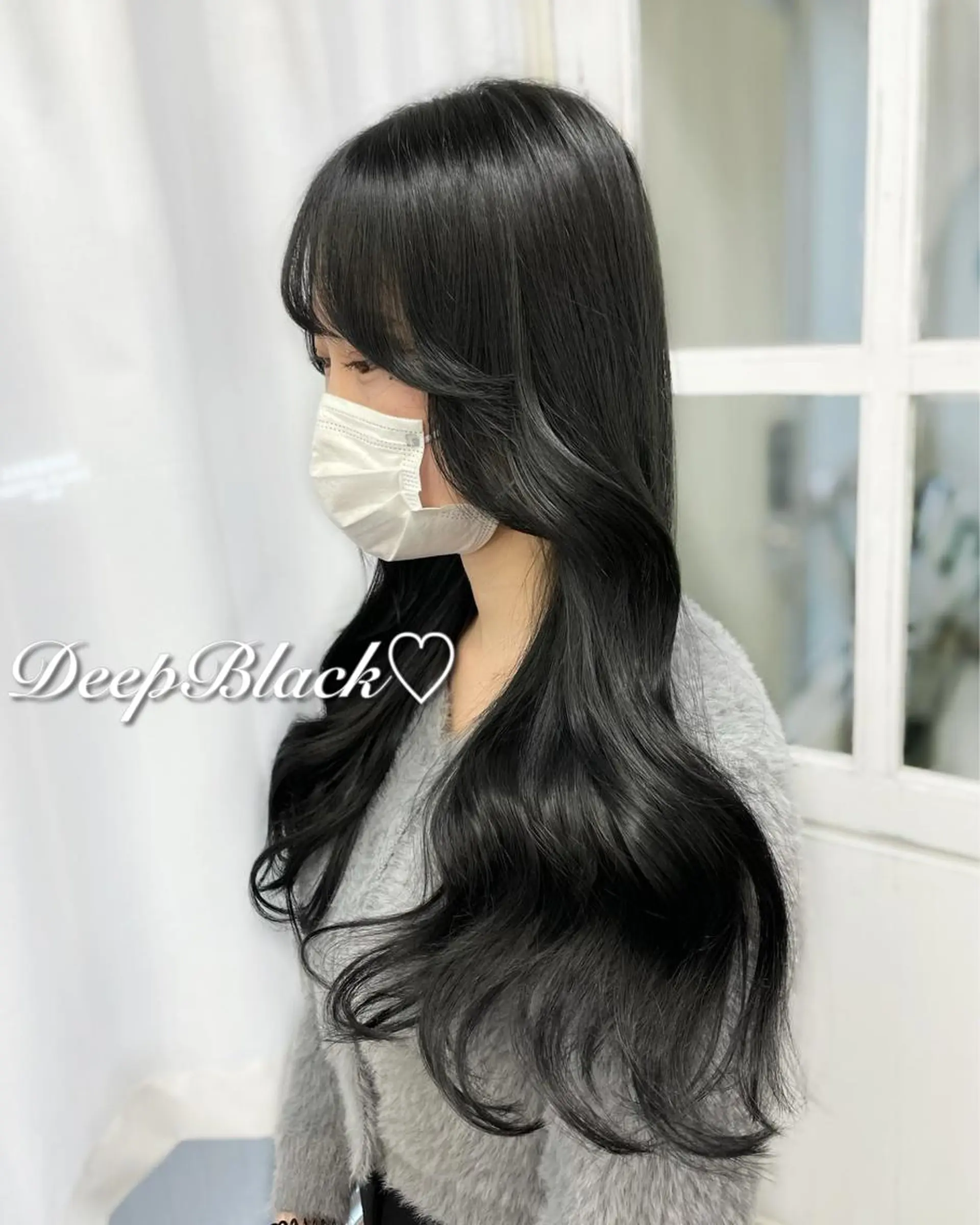 ロング カラー カット エクステ ヘアセット 韓国ヘア🤍髪質改善 🇰🇷AKANEのヘアスタイル