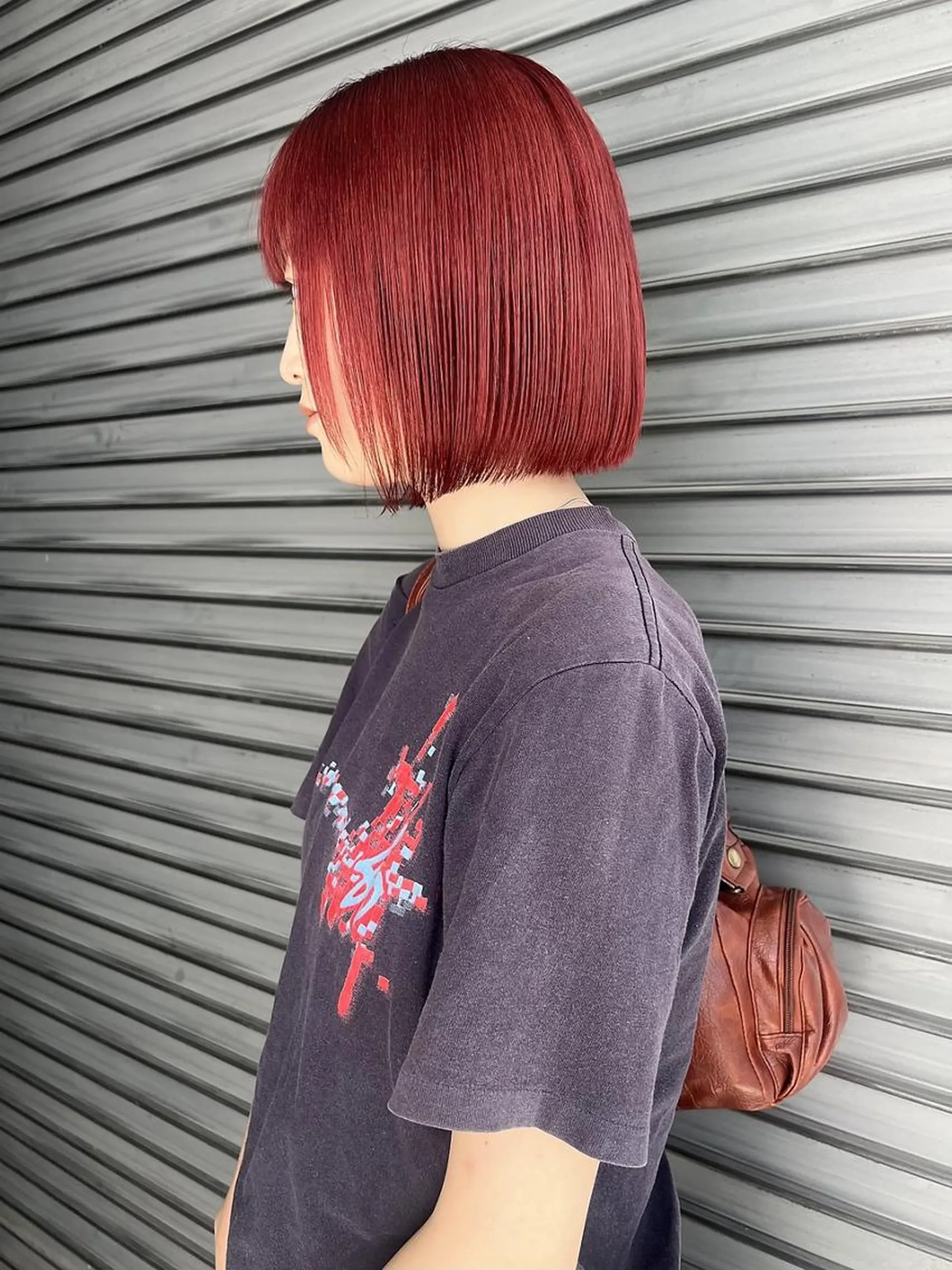 ショート カット ヘアカラー momoca/松本/ 暖色カラー/ボブのヘアスタイル