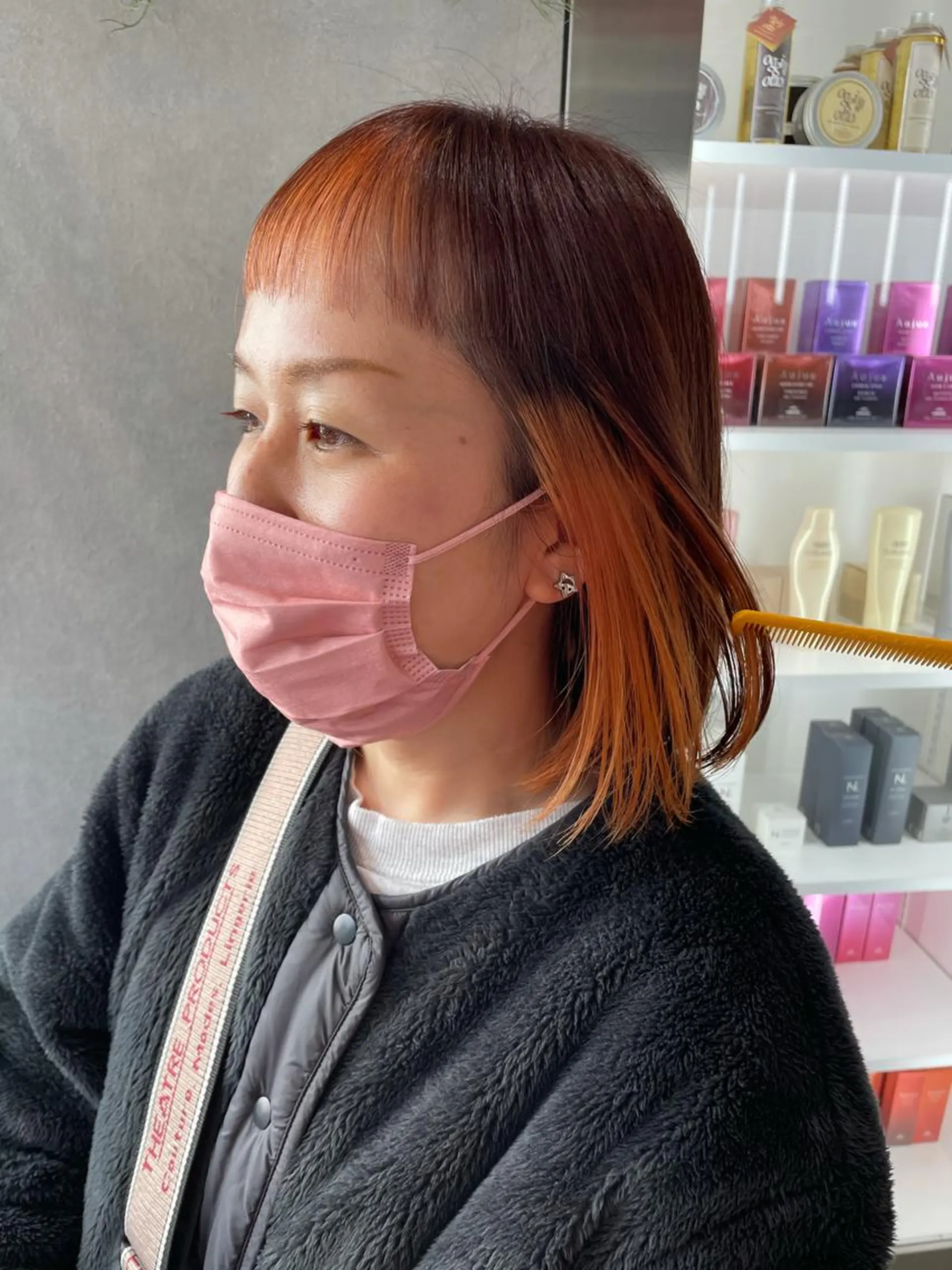 ミディアム カラー インナーカラー ヘアカラー ナチュラル透明感🌱 小山美樹子のヘアスタイル